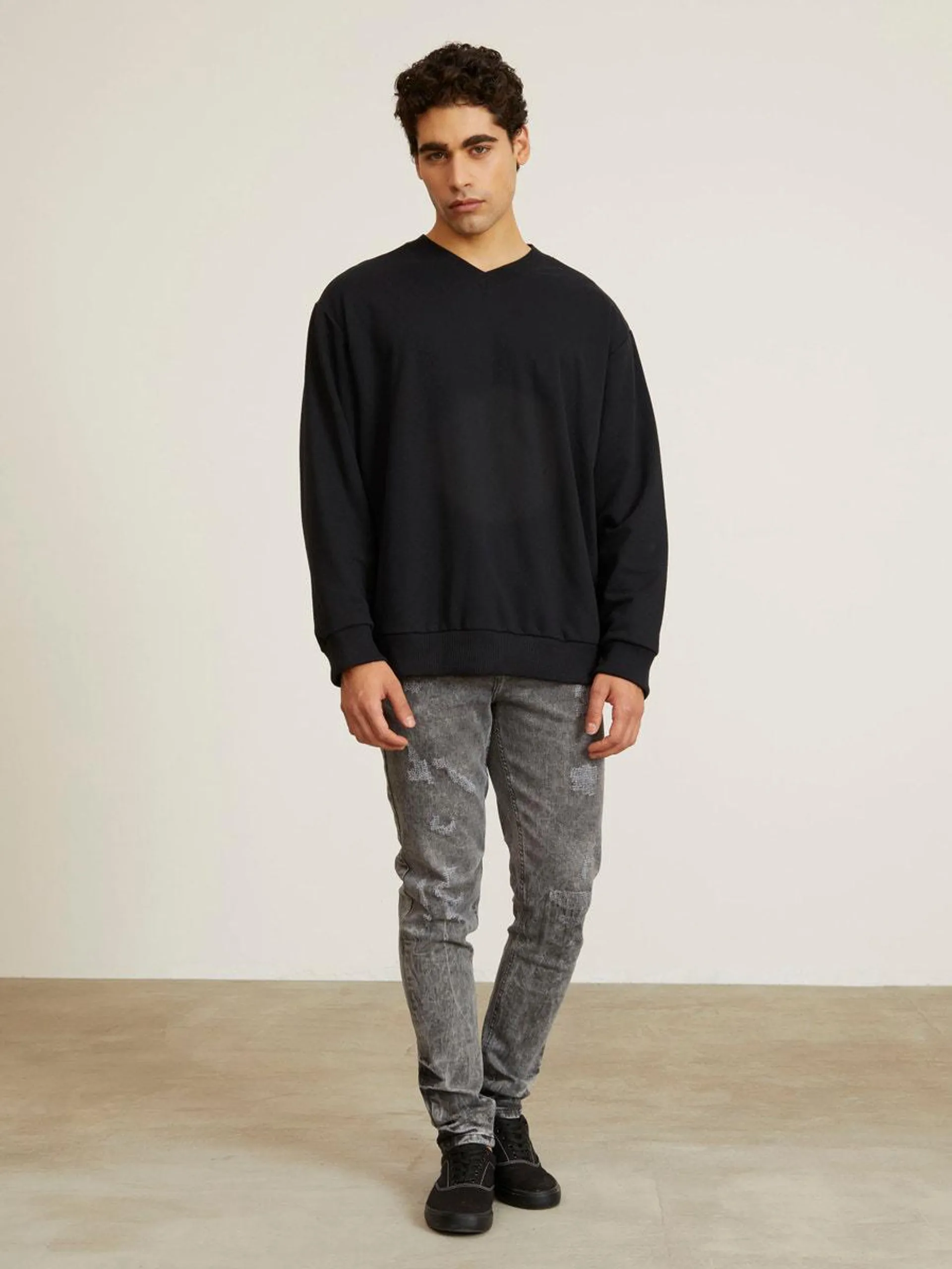 Sudadera Cuello V