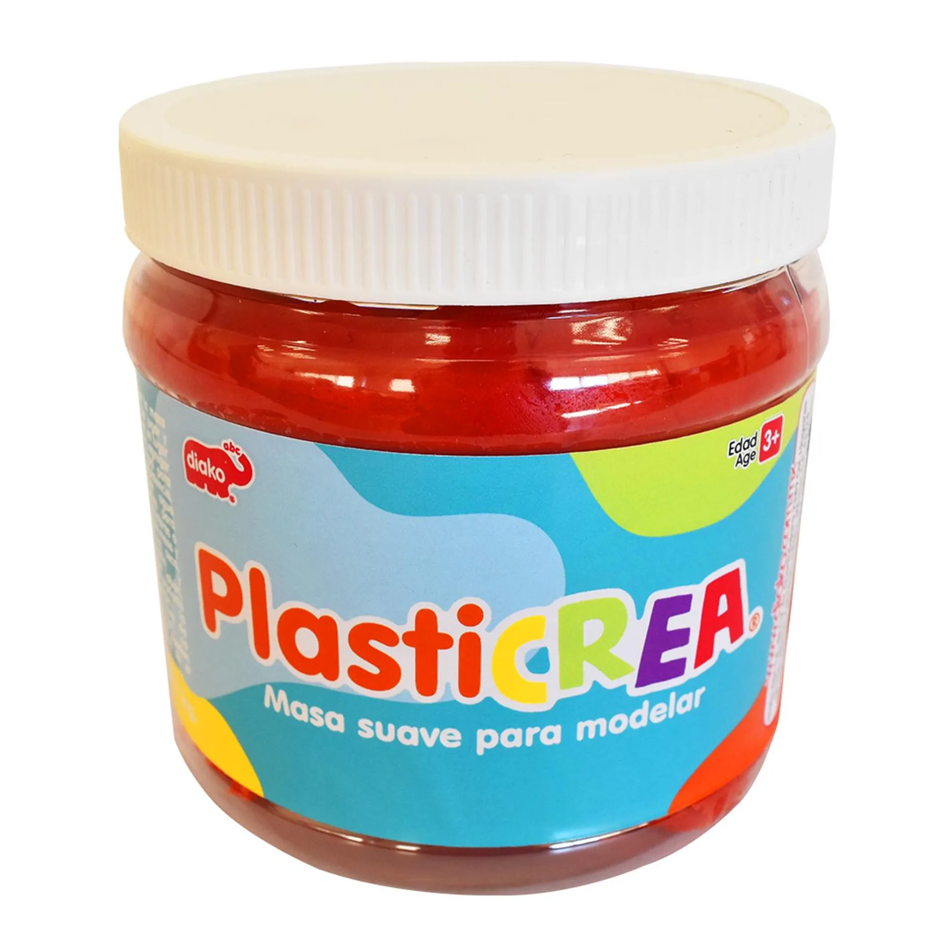 Plasticrea Rojo Masa Suave Para Modelar 1 Kg