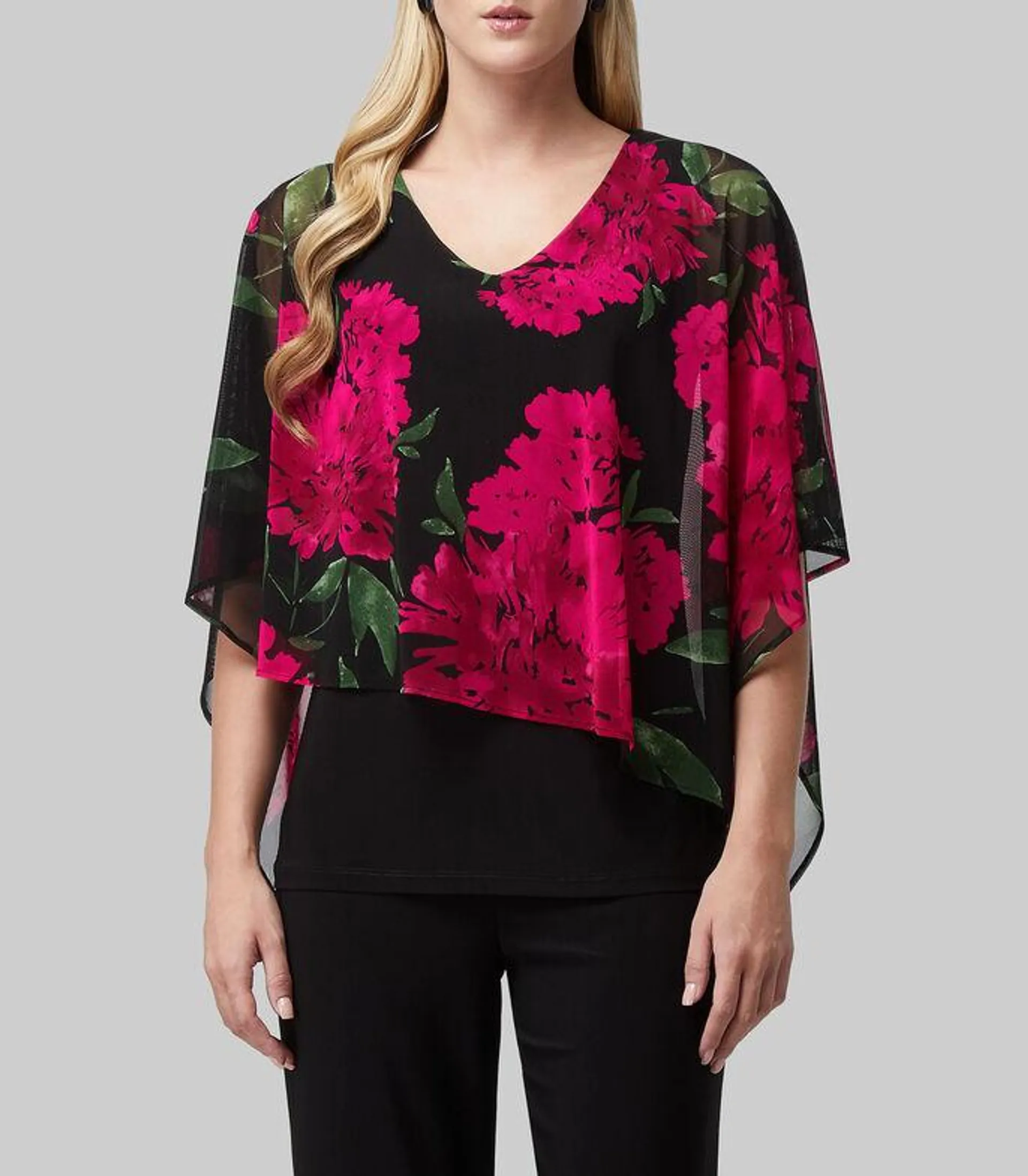 Blusa con capa Mujer