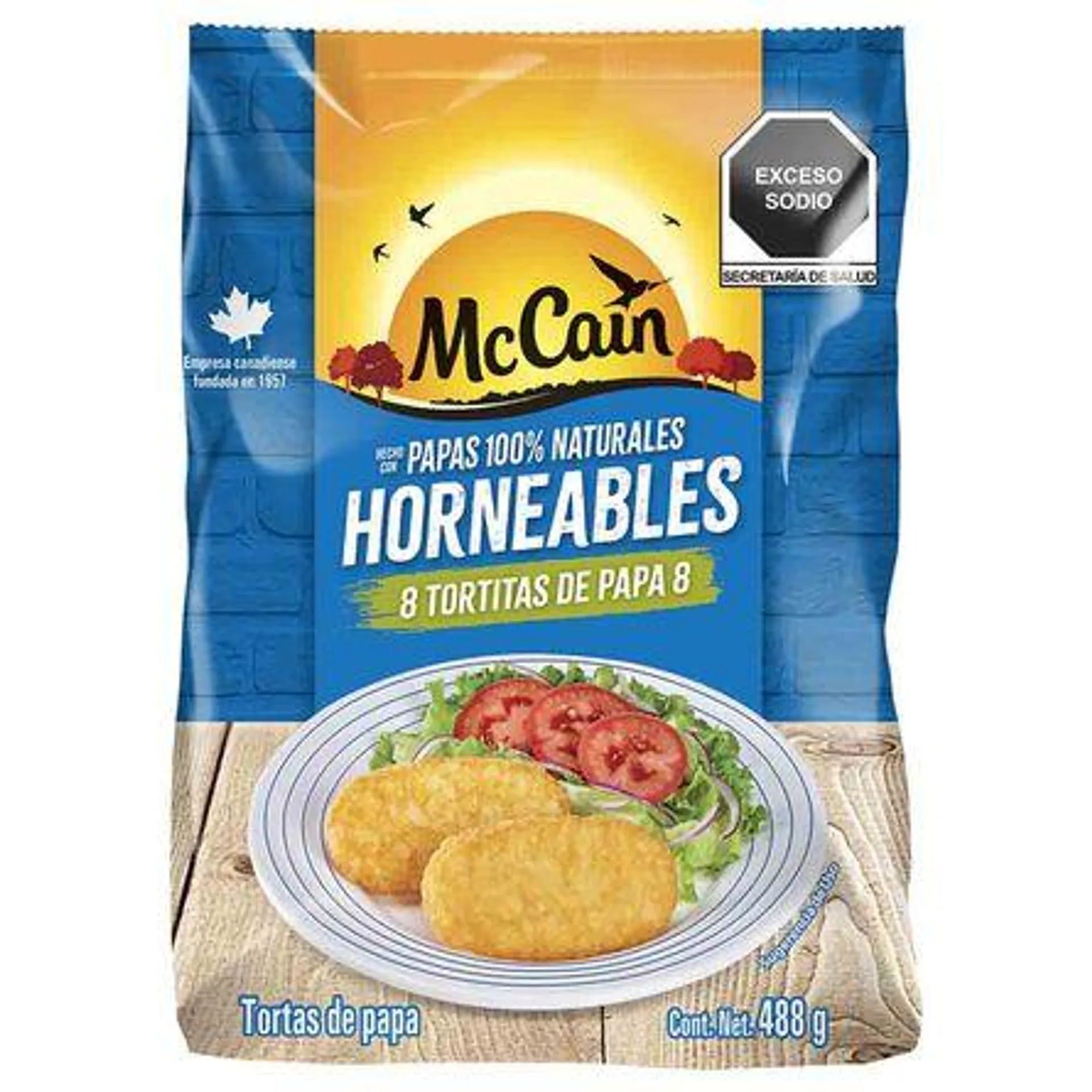 Tortitas de Papa Horneables McCain 488 g