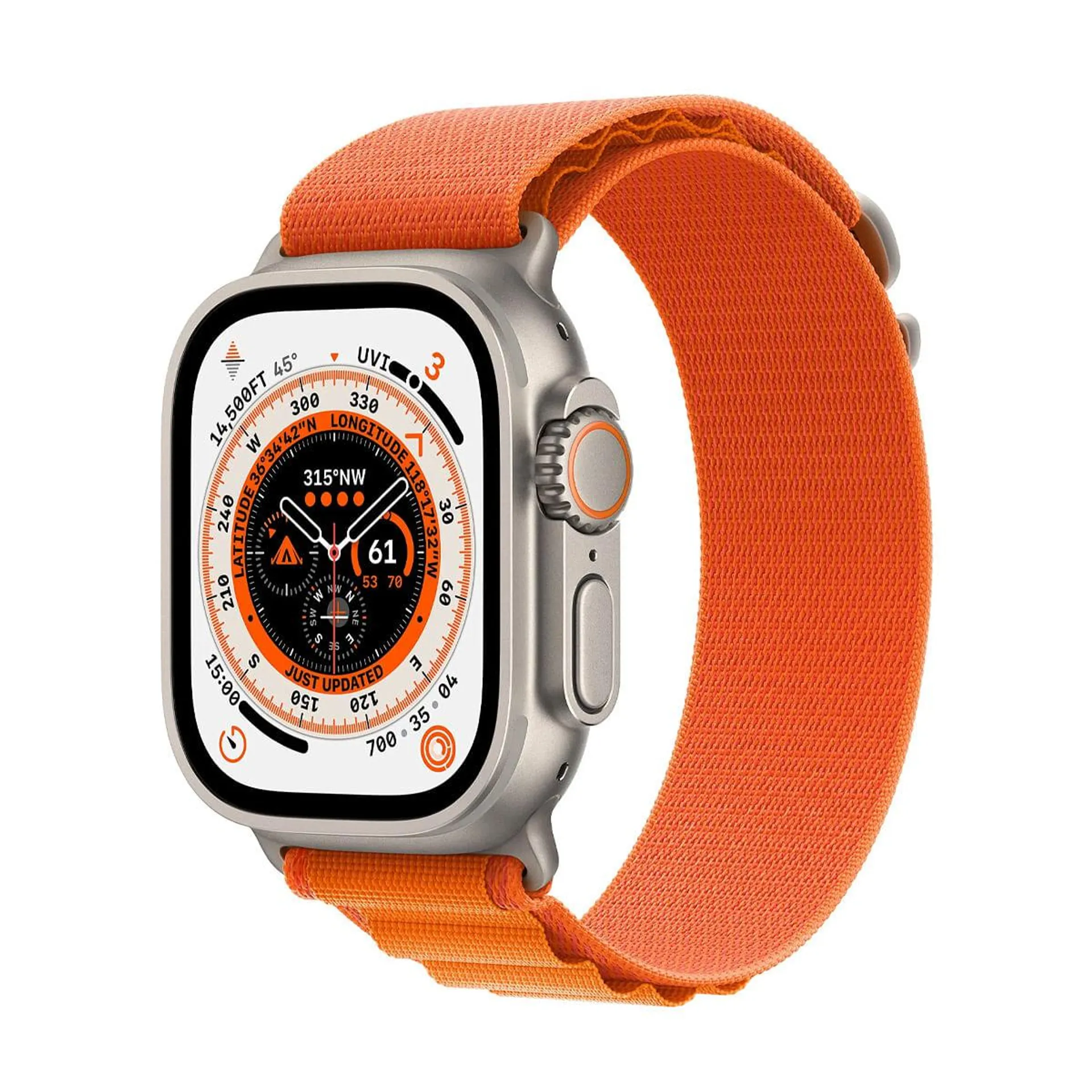 Apple Watch Ultra 49mm GPS + LTE caja de Titanio Correa Alpine Loop Correa Medium Naranja