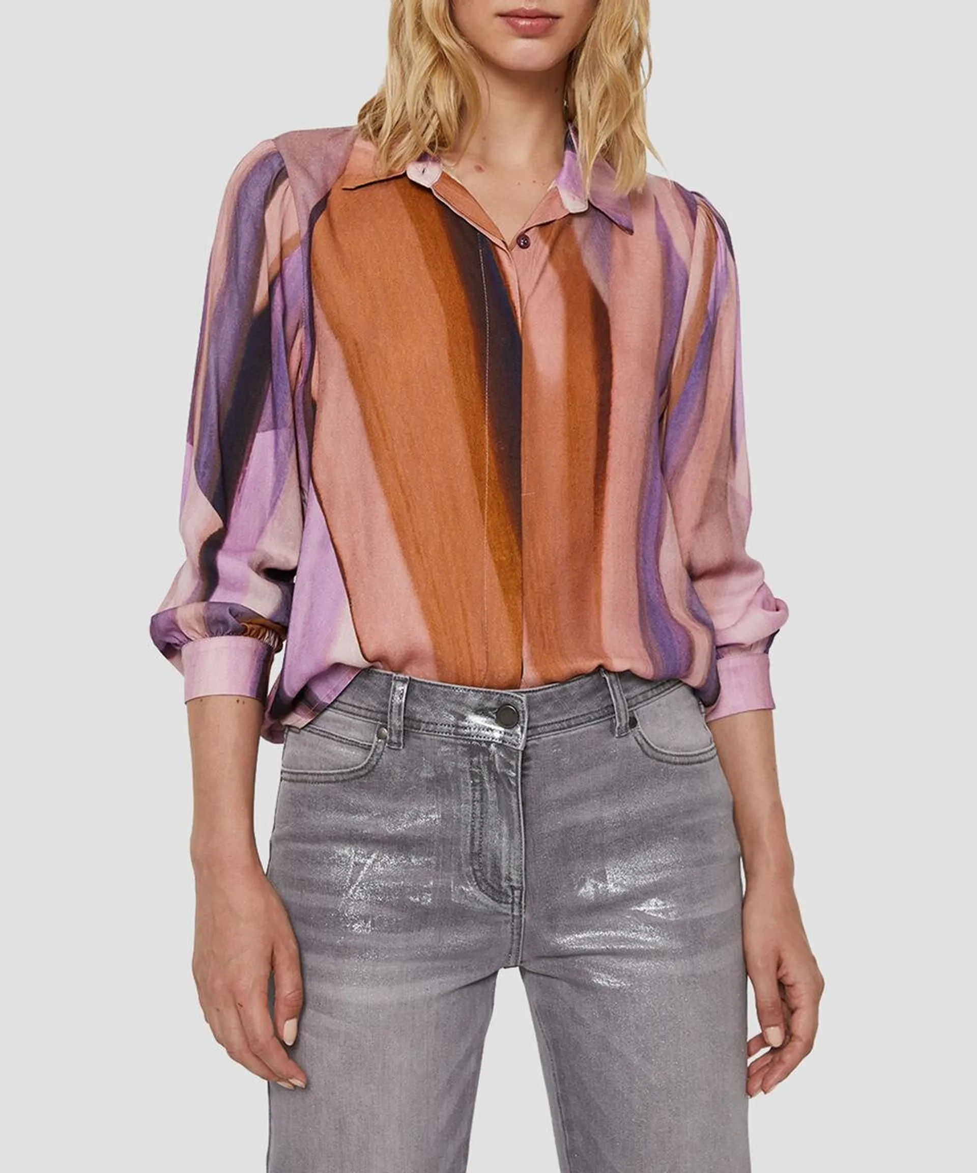 Blusa manga larga Mujer