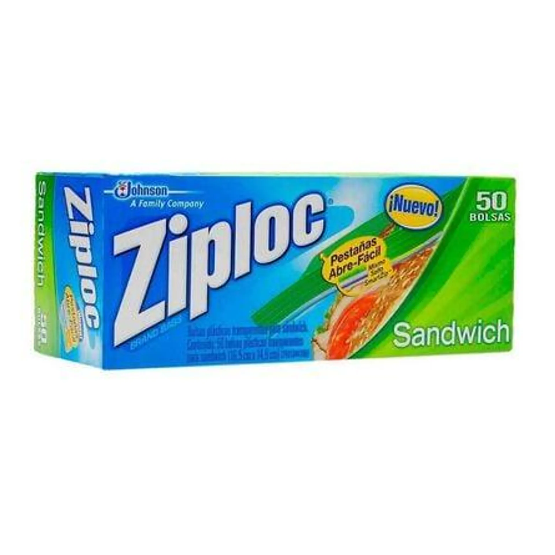 Bolsas Herméticas Ziploc Sandwich 50 pzas