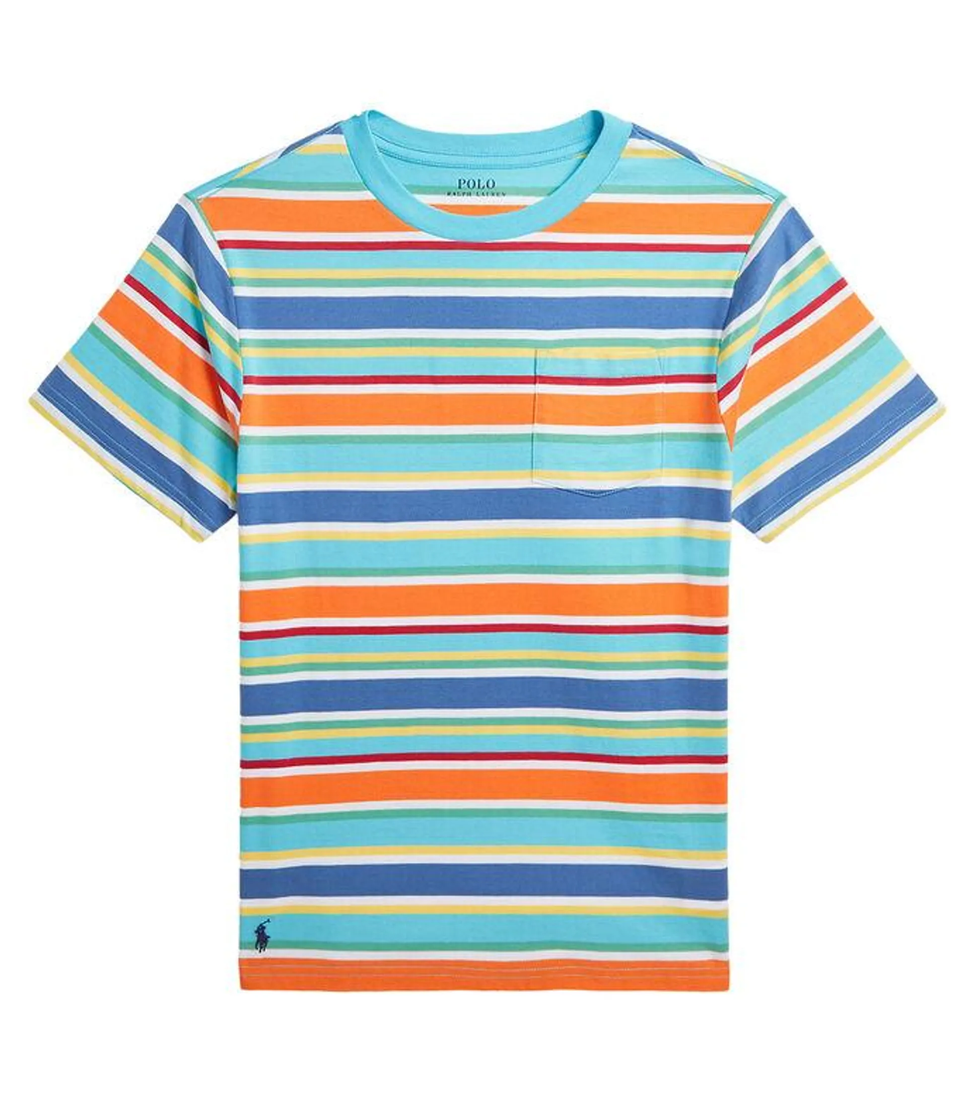 Playera a Rayas Multicolor Niño