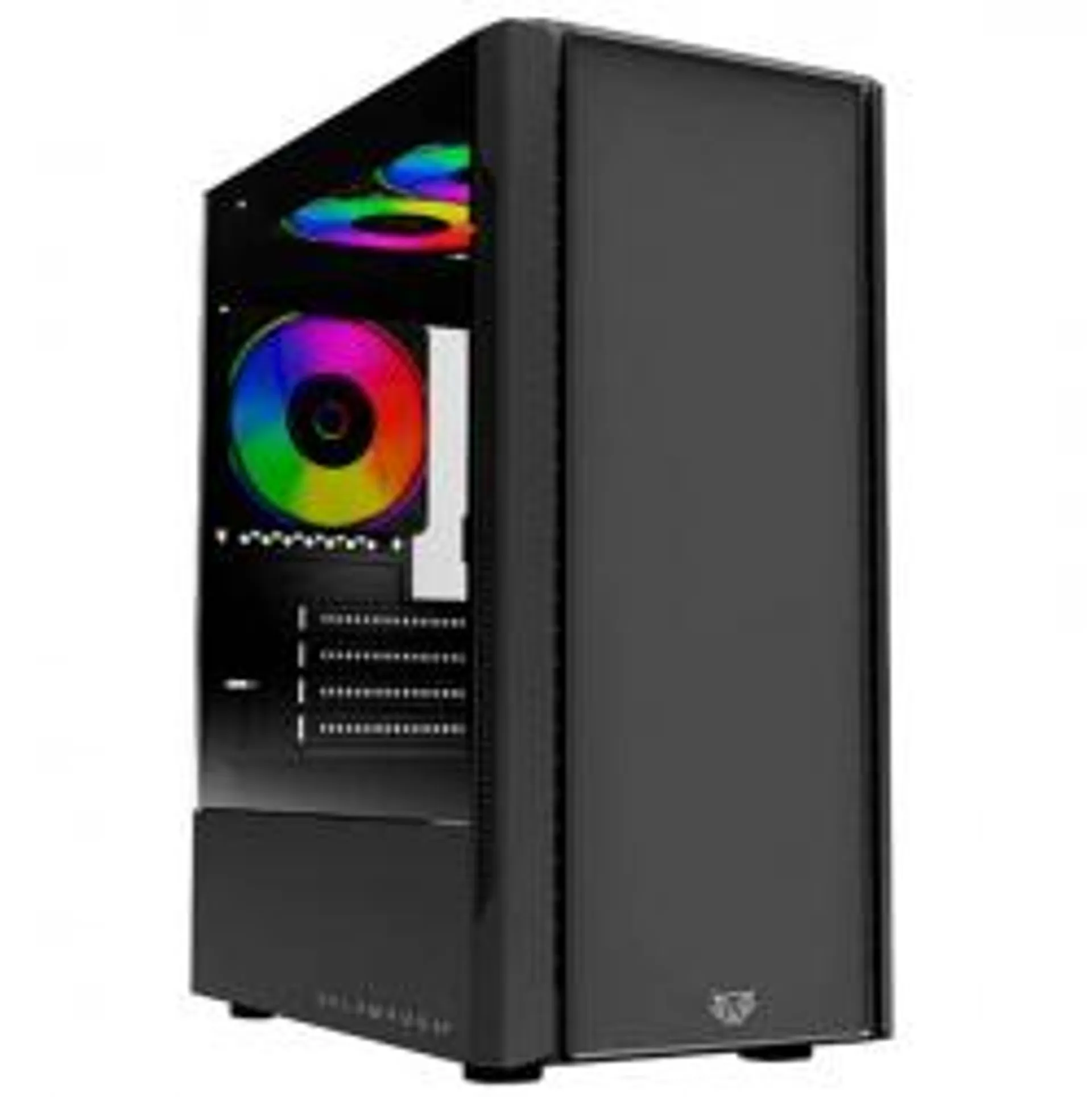 Gabinete Balam Rush NYX GI730 con Ventana, Mini-Tower, Micro-ATX/Mini-ITX, USB 3.0/2.0, sin Fuente, 3 Ventiladores RGB Instalados, Negro