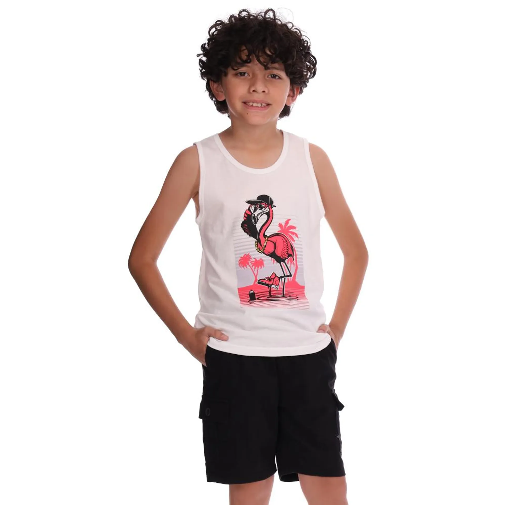 Tank Top Hummo Niño Lisa Con Estampado Flamenco