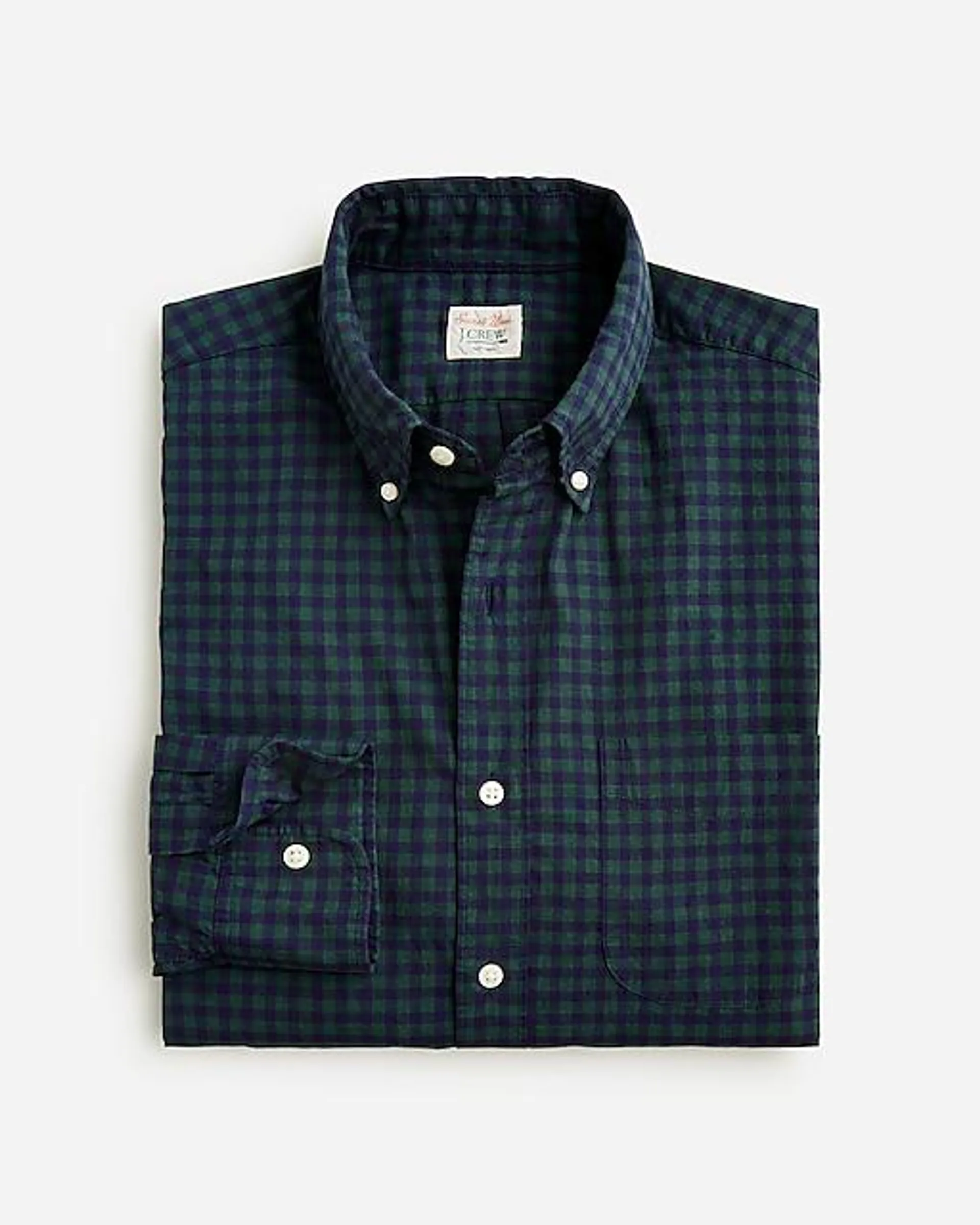 Slim Secret Wash cotton poplin shirt