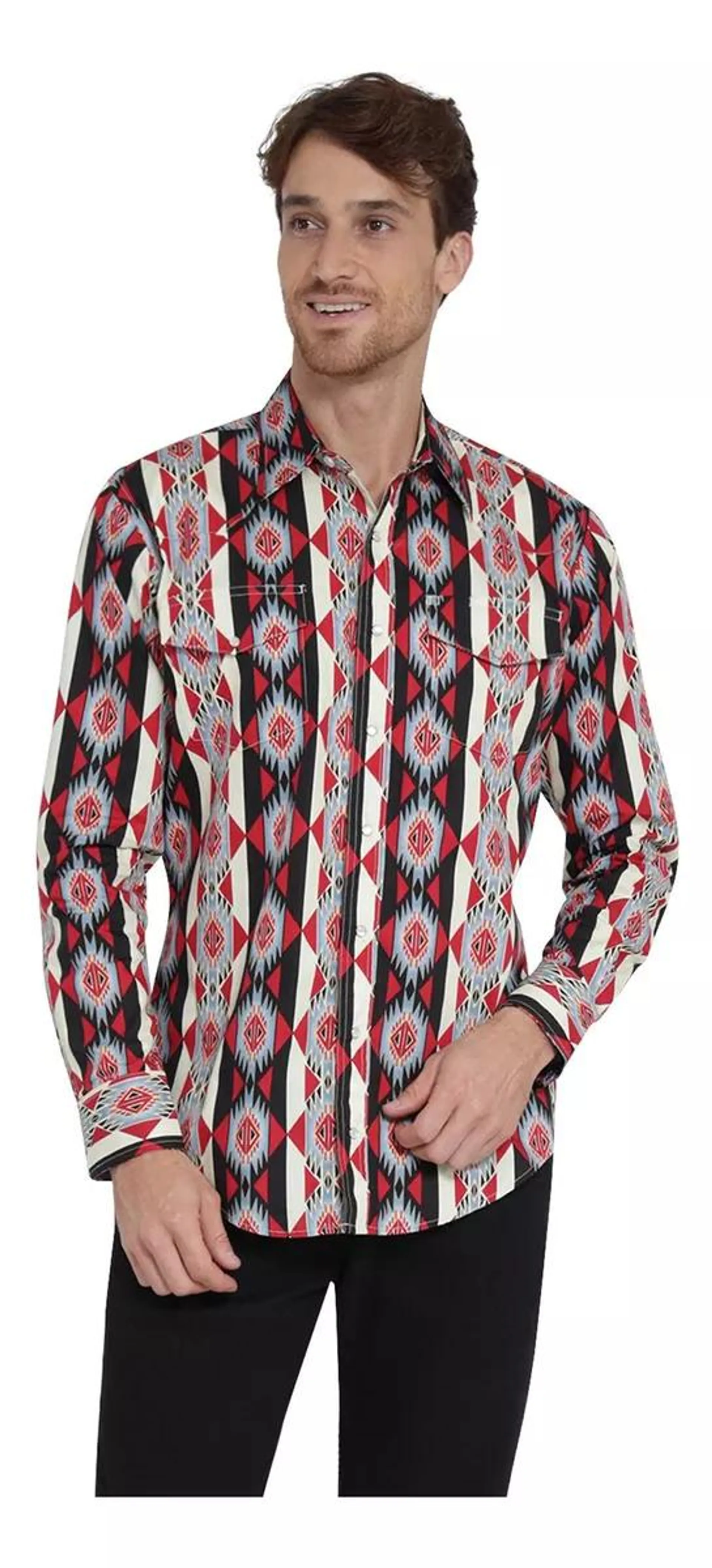 Camisa Vaquera Hombre Wrangler Regular Fit Manga Larga 404