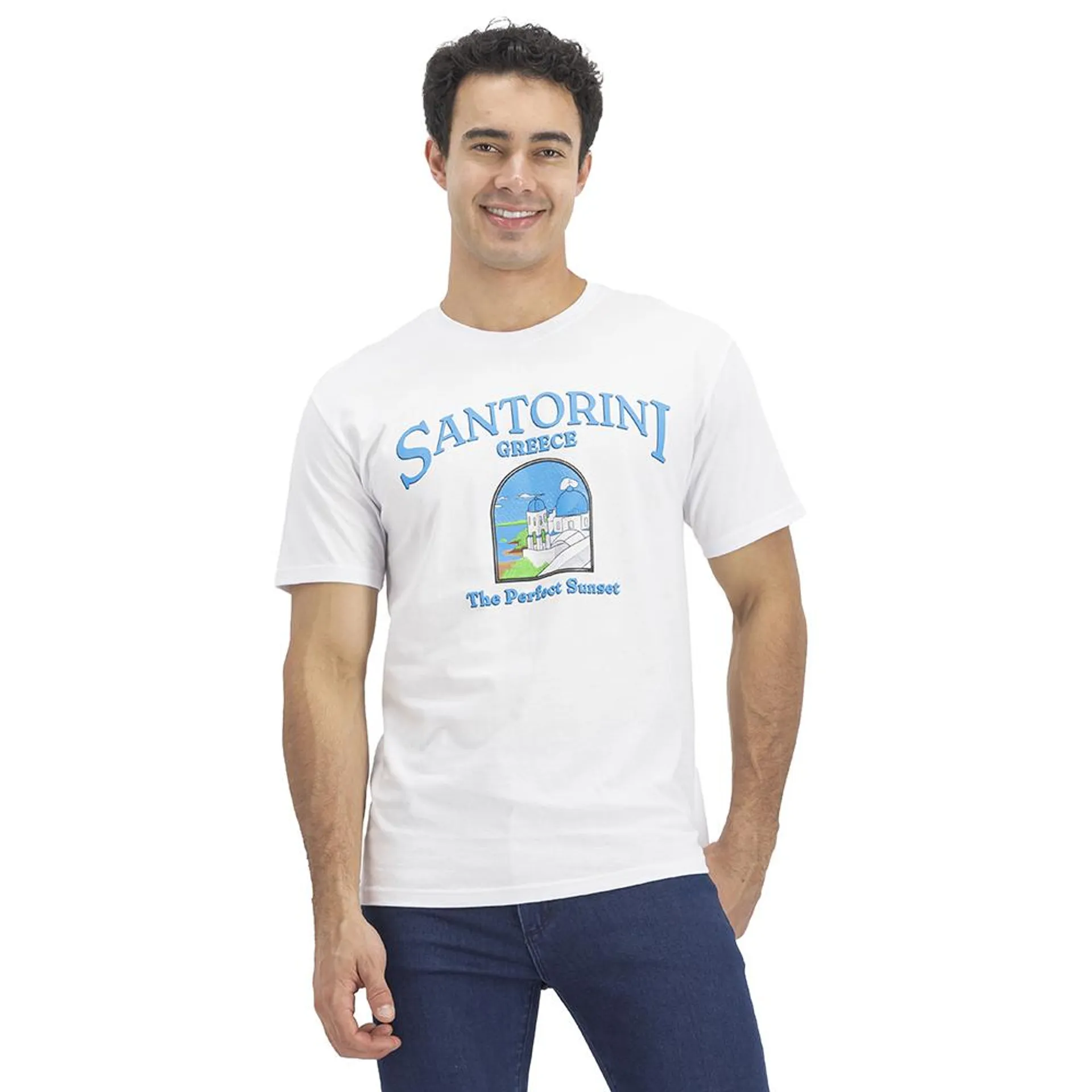 Playera Hummo Hombre Estampado Santorini