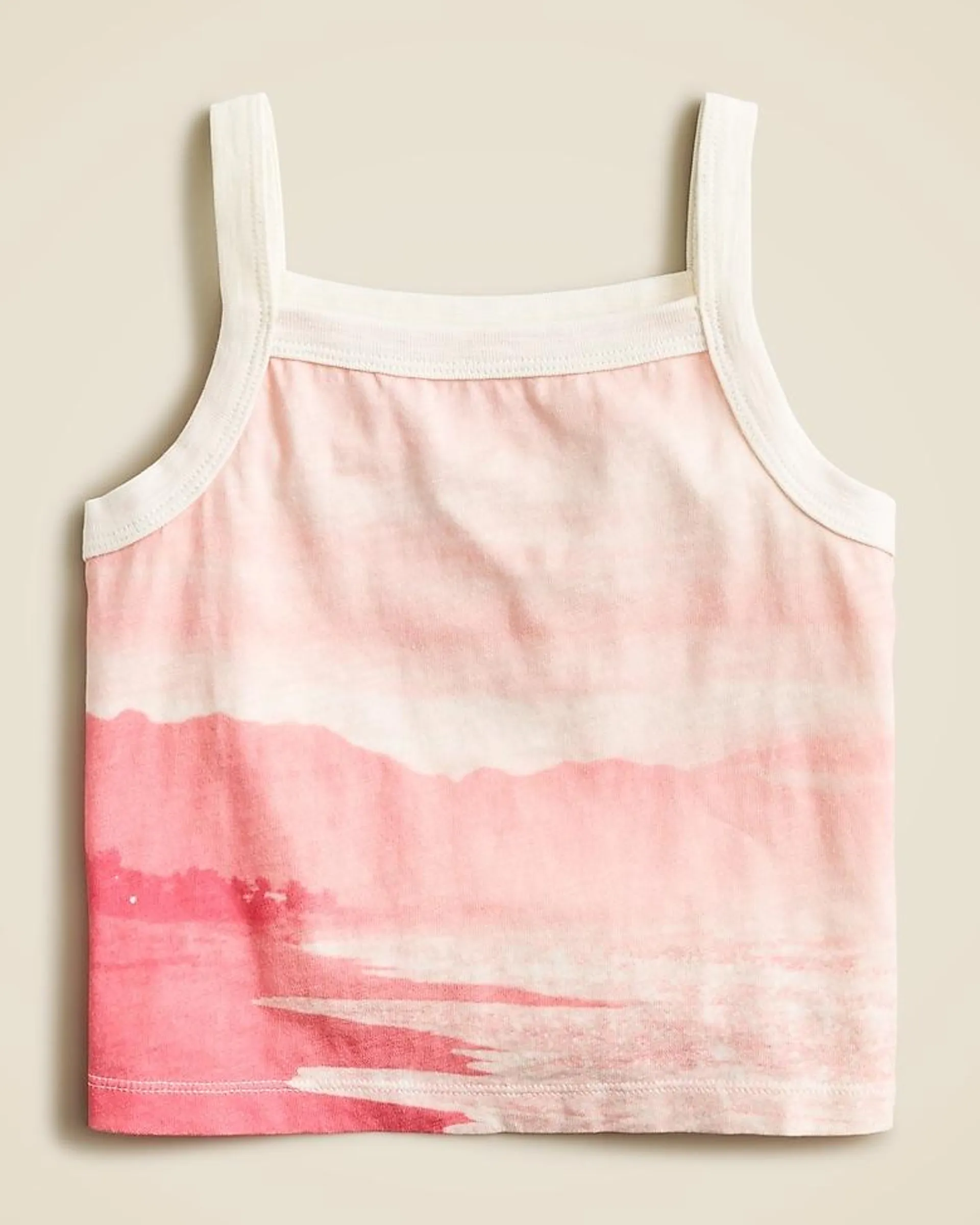 Girls' beach graphic tank top