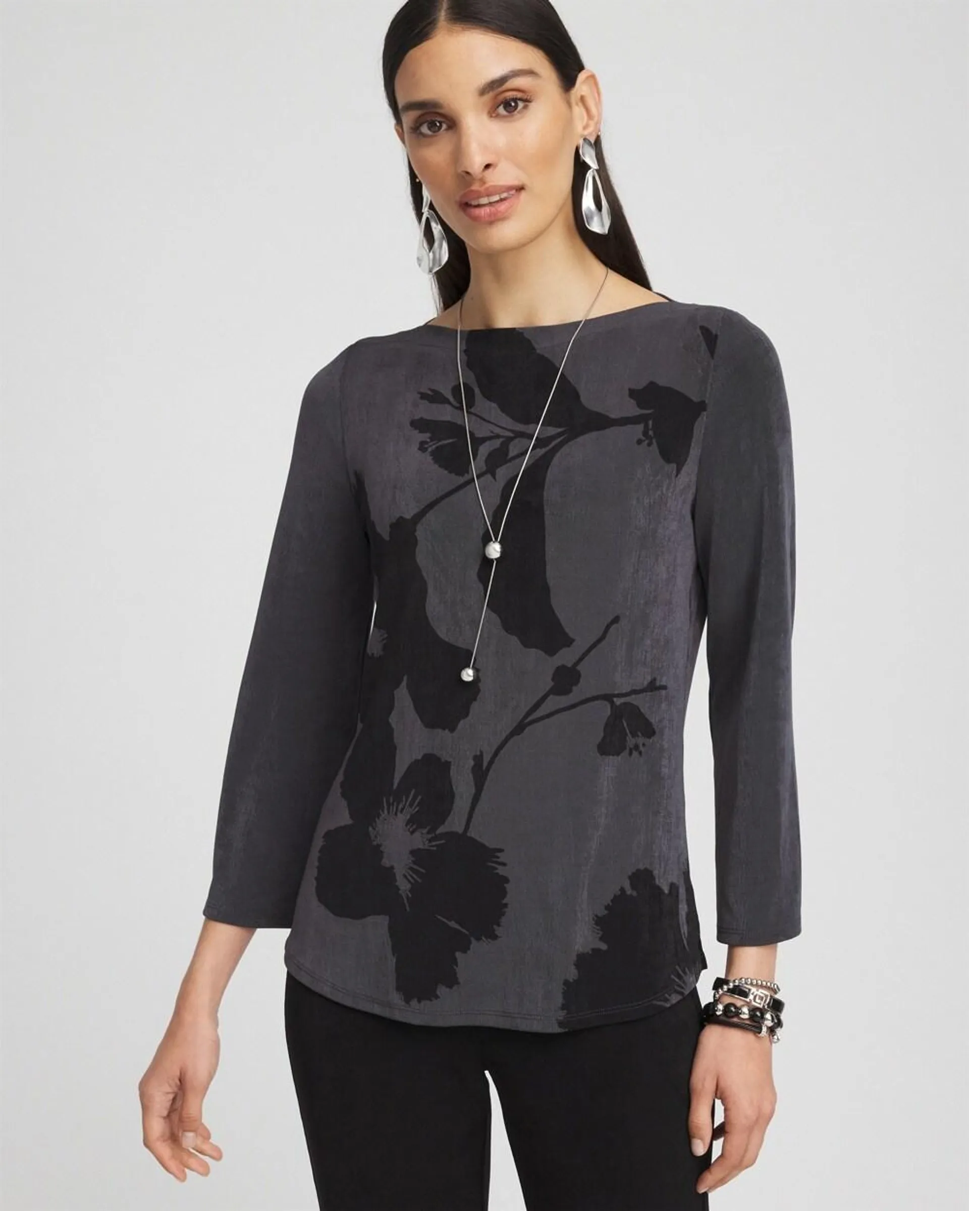 Travelers\u2122 Modern Floral Tunic