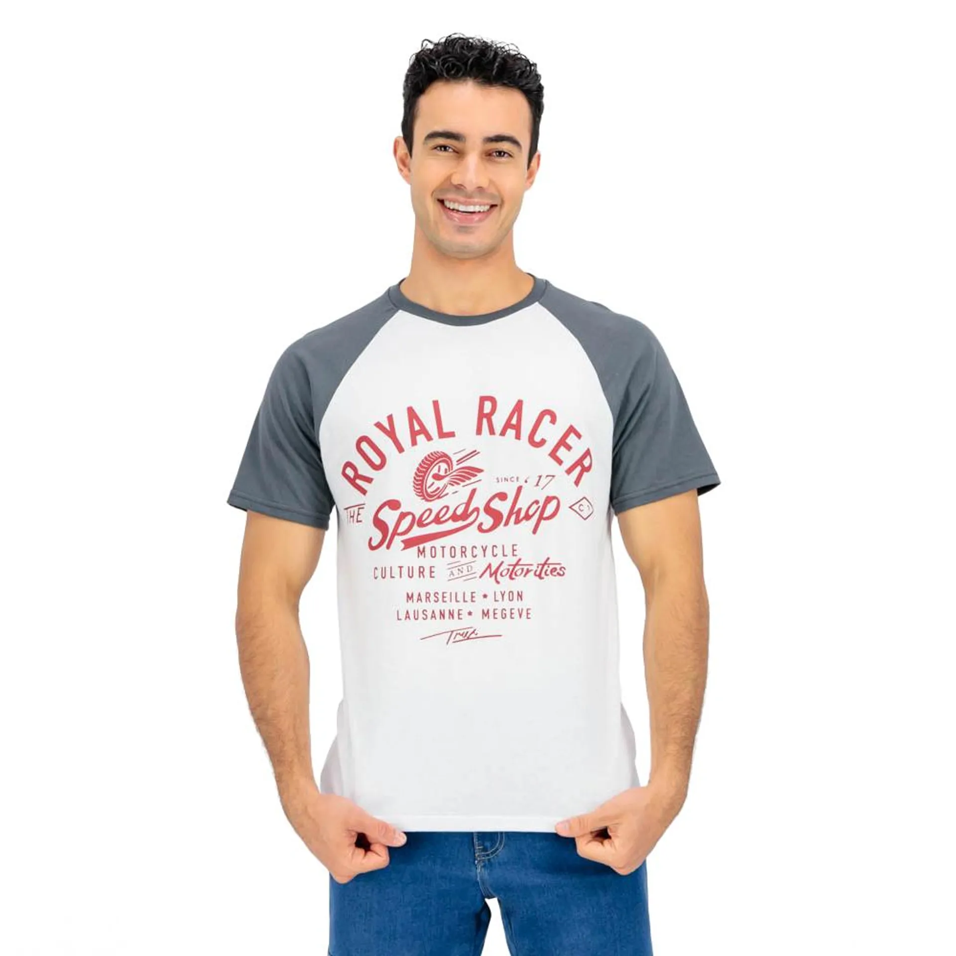 Playera Hummo Hombre Estampado Royal Racer