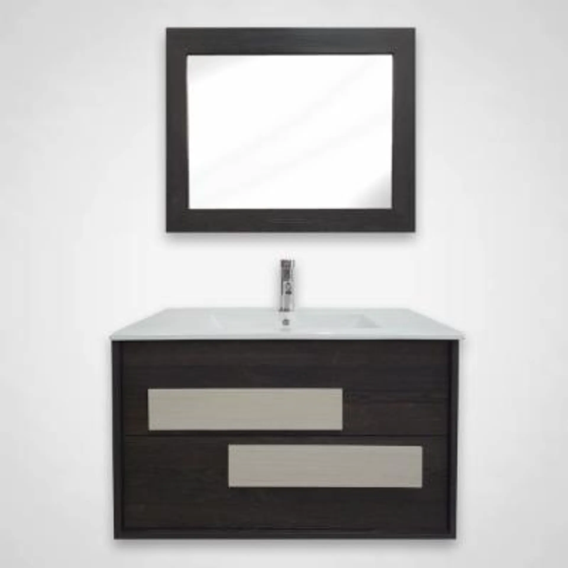 MUEBLE PARA BAÑO EMPOTRABLE MONET 80 X 46 50 ROBLE D CON JALADERAS TEKA ARTICO