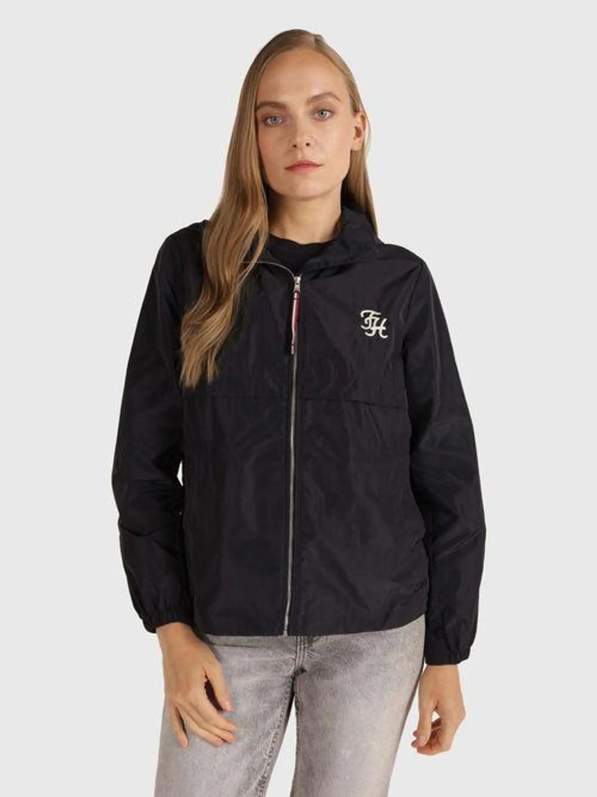 Rompevientos con monograma bordado de mujer Tommy Hilfiger