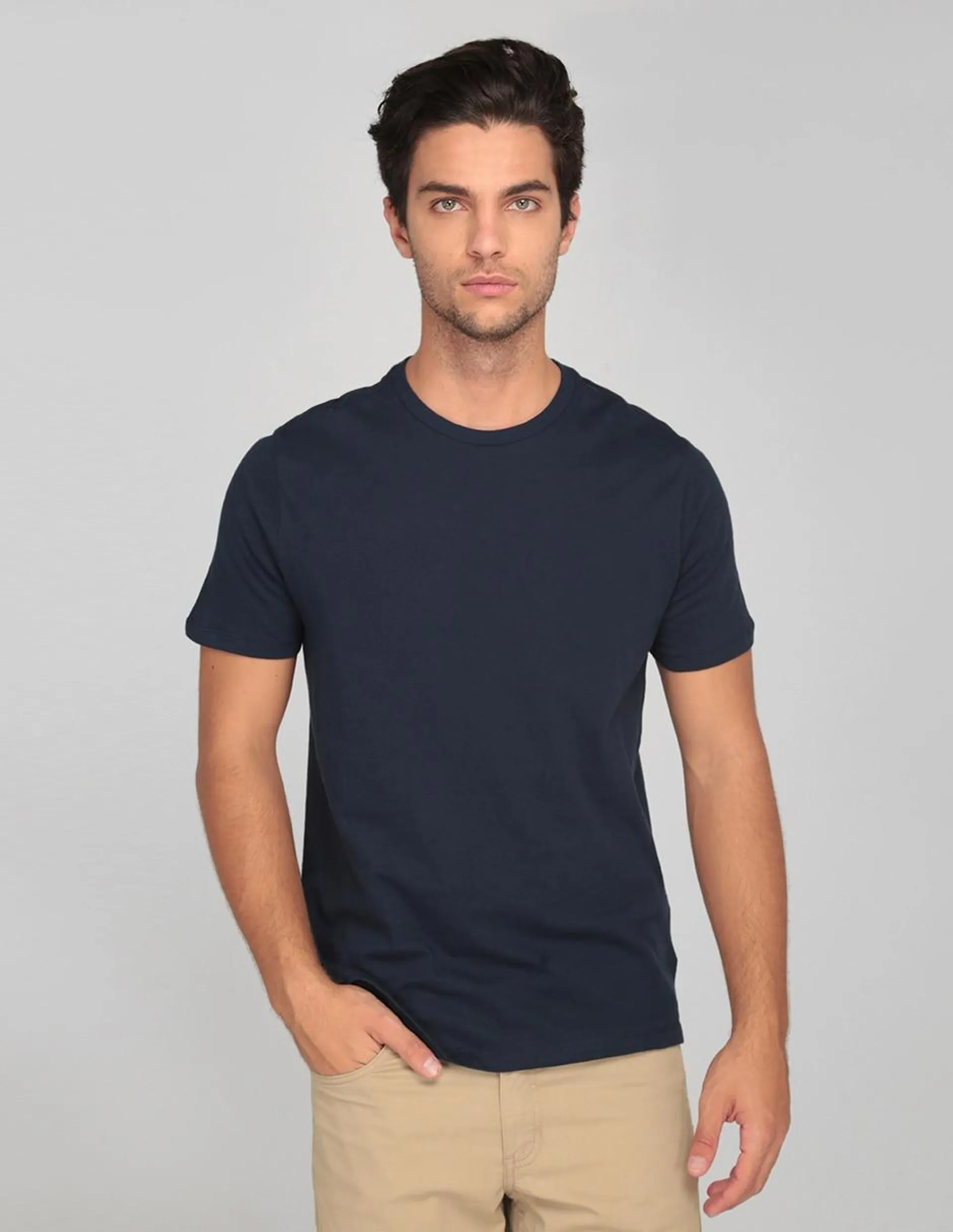 Playera cuello redondo para hombre