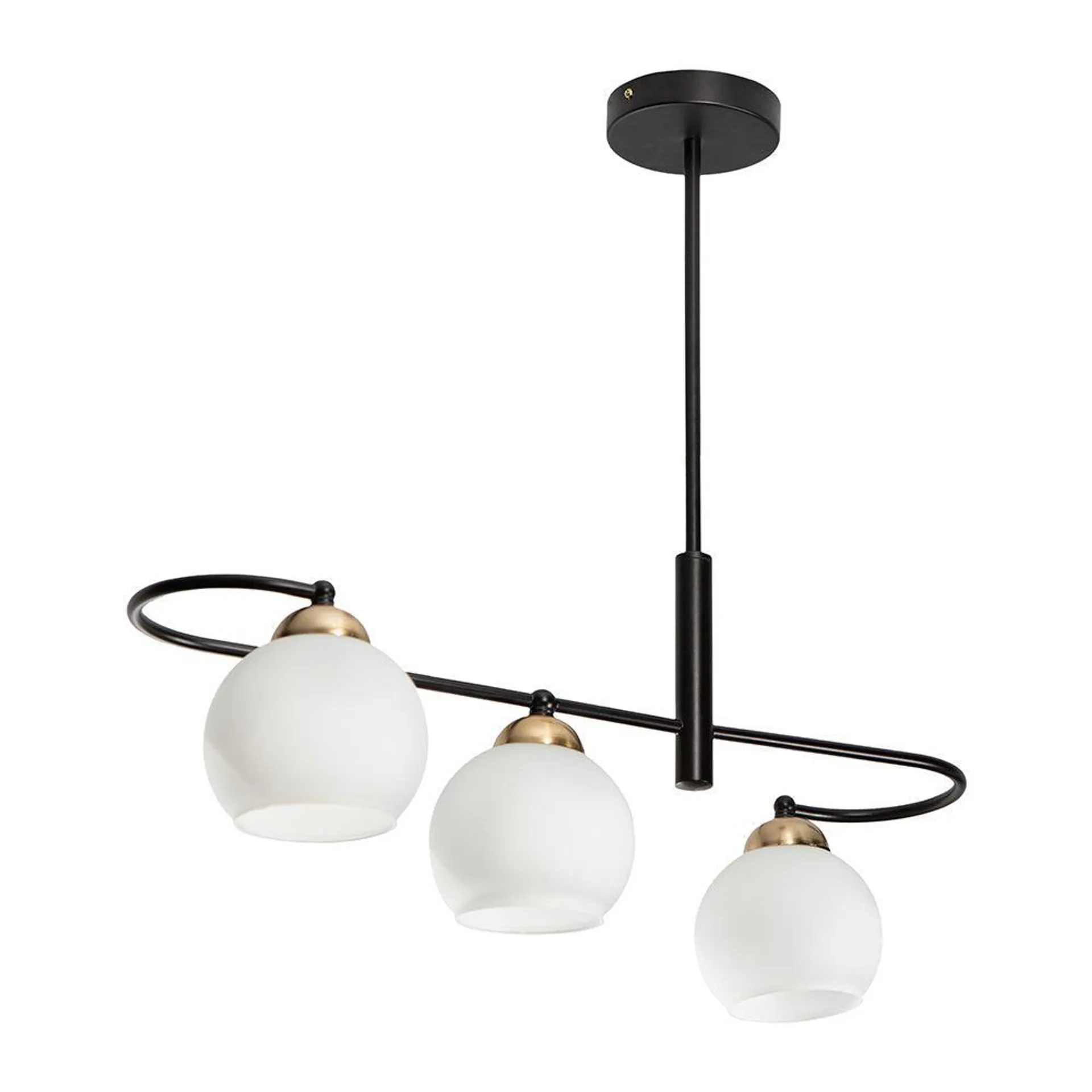 Lámpara Colgante Opulent Lights Negro Bronce E27 40w 3 Luces