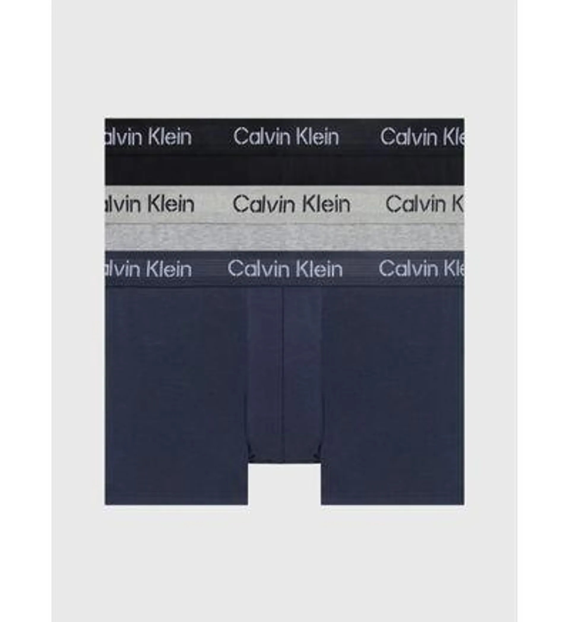 Trunks Calvin Klein Stencil Logo Cotton Stretch Paquete de 3 Hombre Multicolor