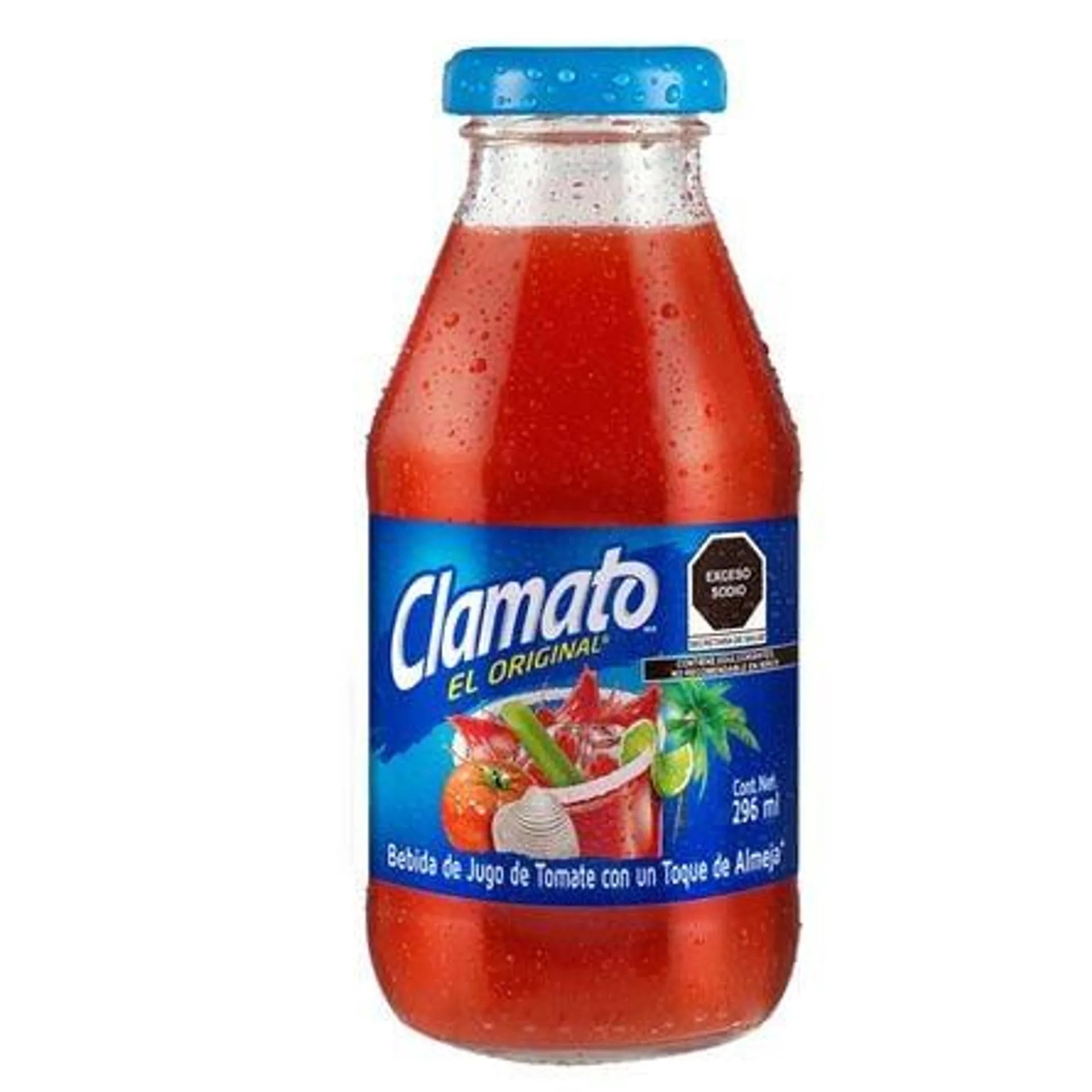 Jugo de Tomate Clamato Con Almeja 296 Ml Botella