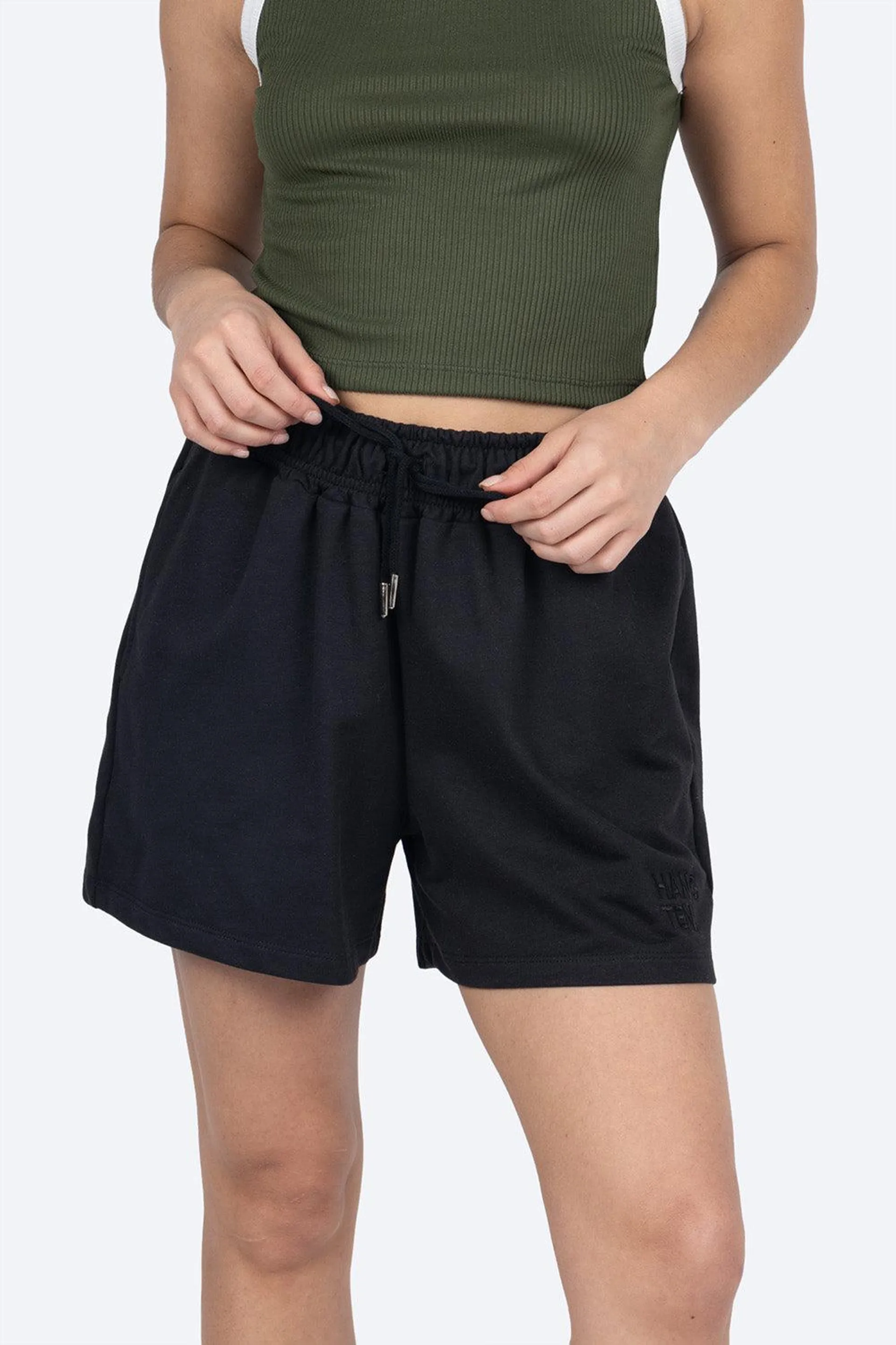 Short deportivo negro