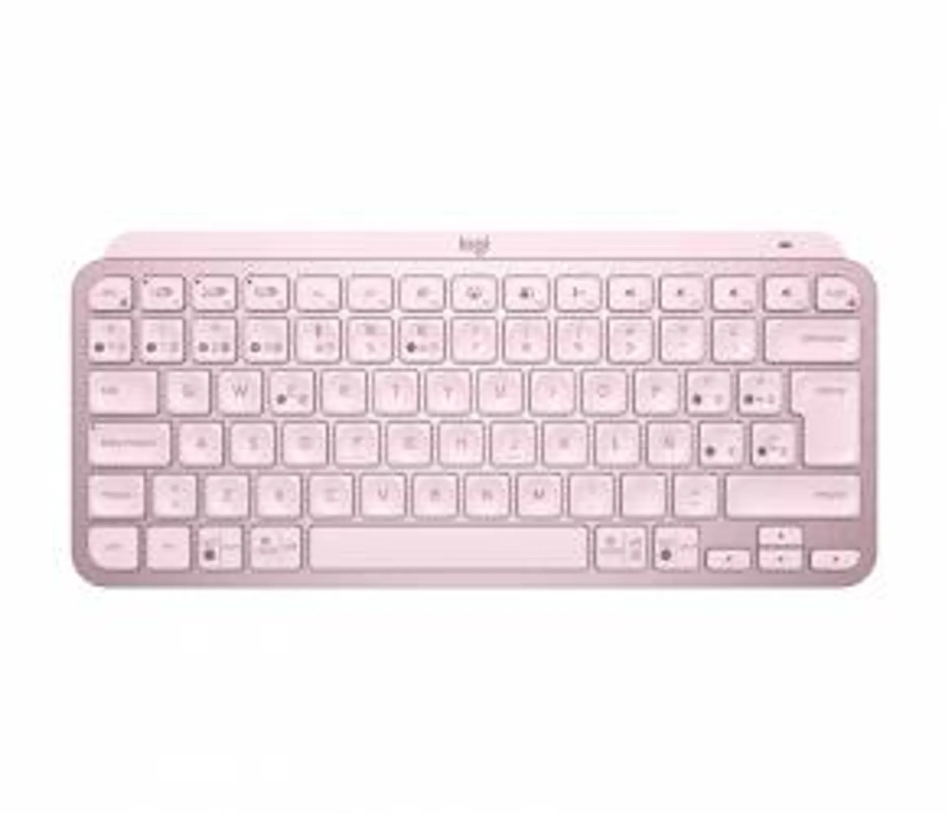 Teclado Logitech Mx Keys Mini, Inalámbrico, RF Wireless/Bluetooth, Rosa (Español)