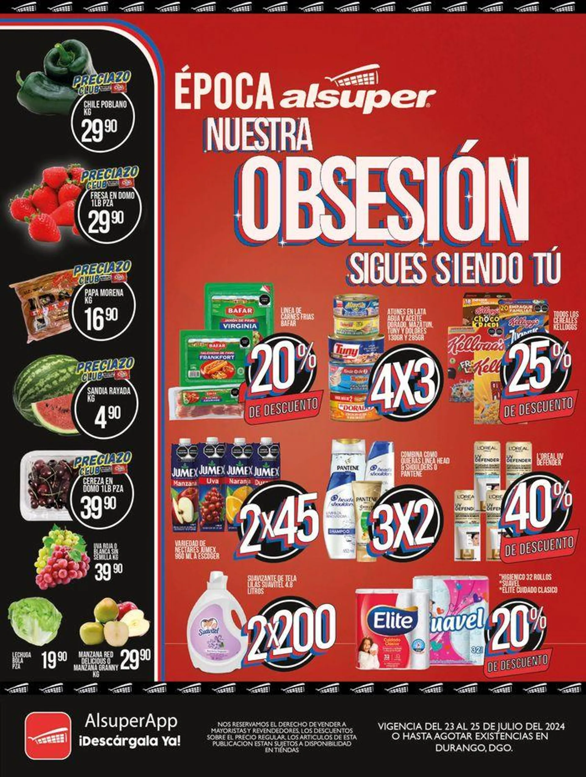 Catálogo de Alsuper DURANGO 24 de julio al 25 de julio 2024 - Pagina 1