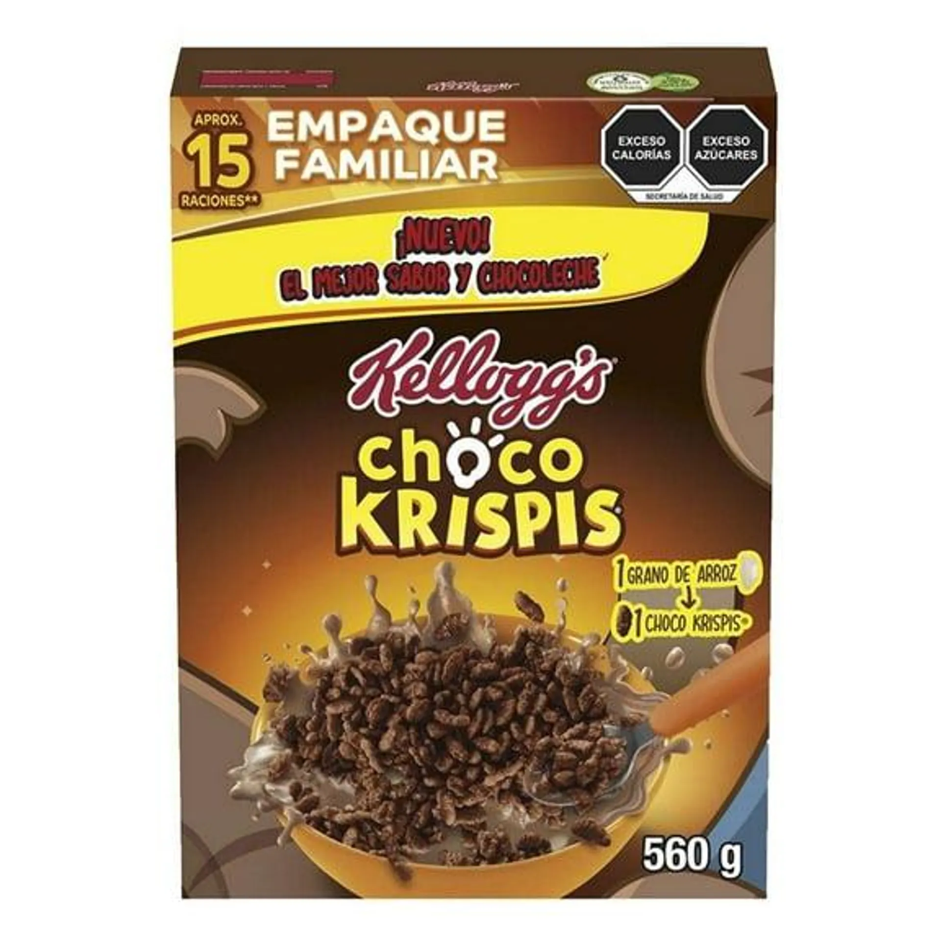 Cereal Kellogg's Choco Krispis sabor chocolate 560 g