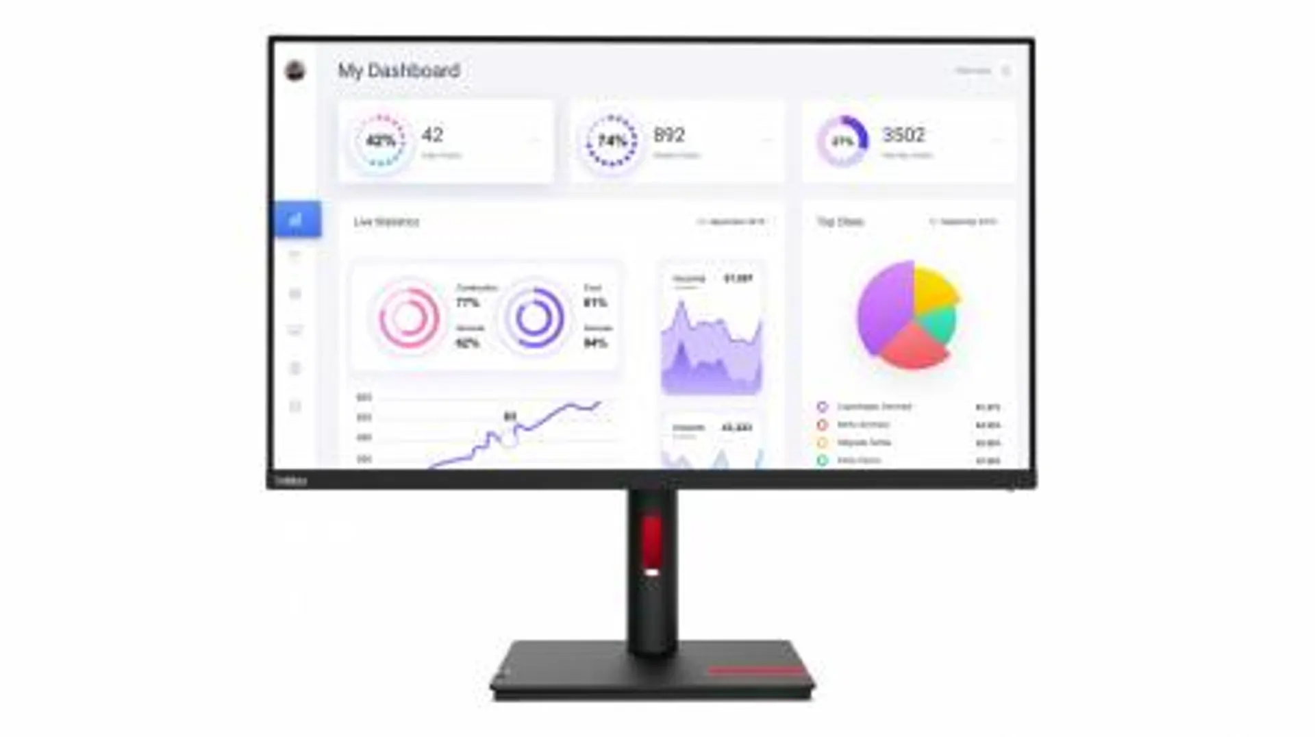 Monitor Lenovo ThinkVision LED 31.5", 4K Ultra HD, HDMI, Bocina Integrada (1 x 7W), Negro