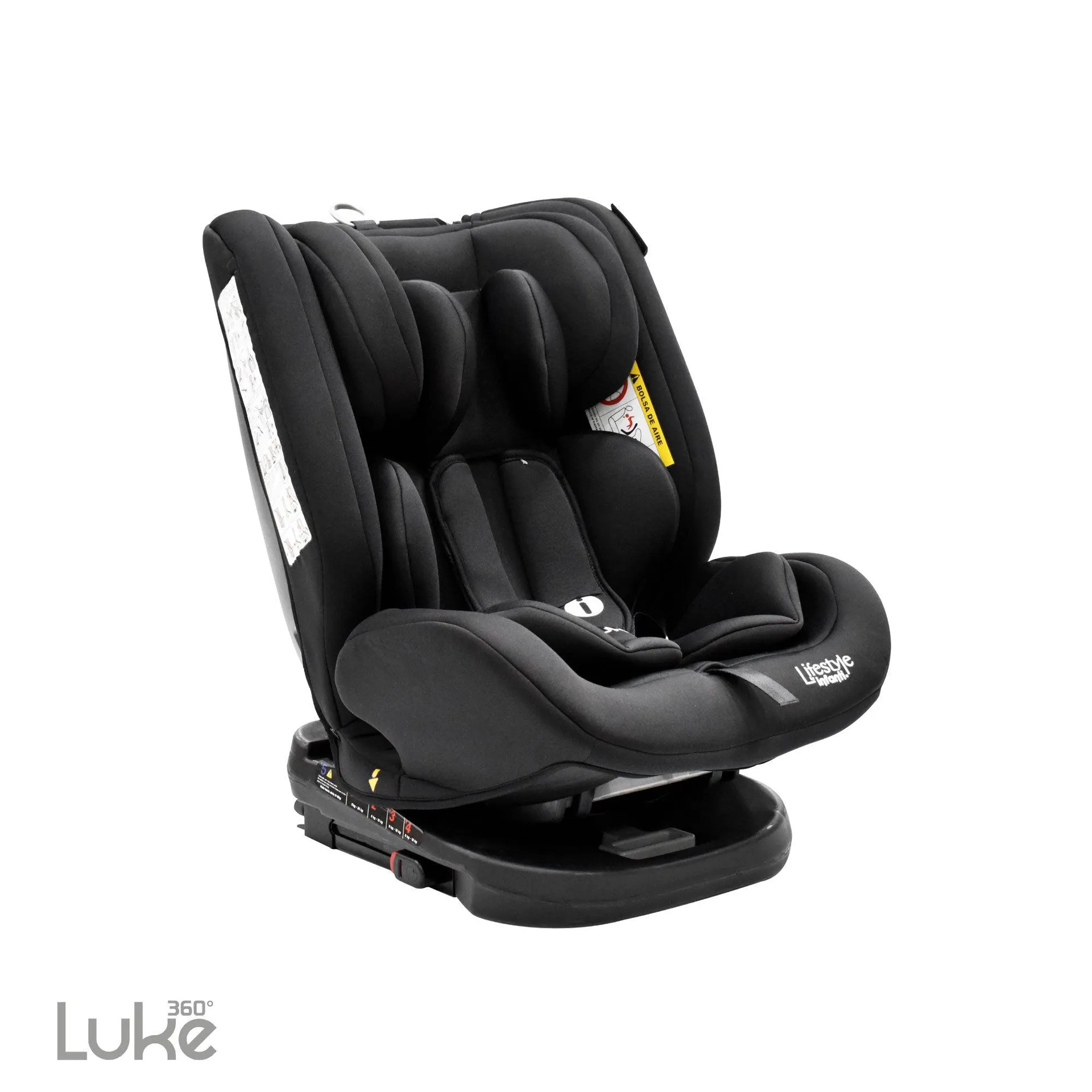 Autoasiento Con Base 360° Grupo 0, 1, 2 Anclaje ISOFIX