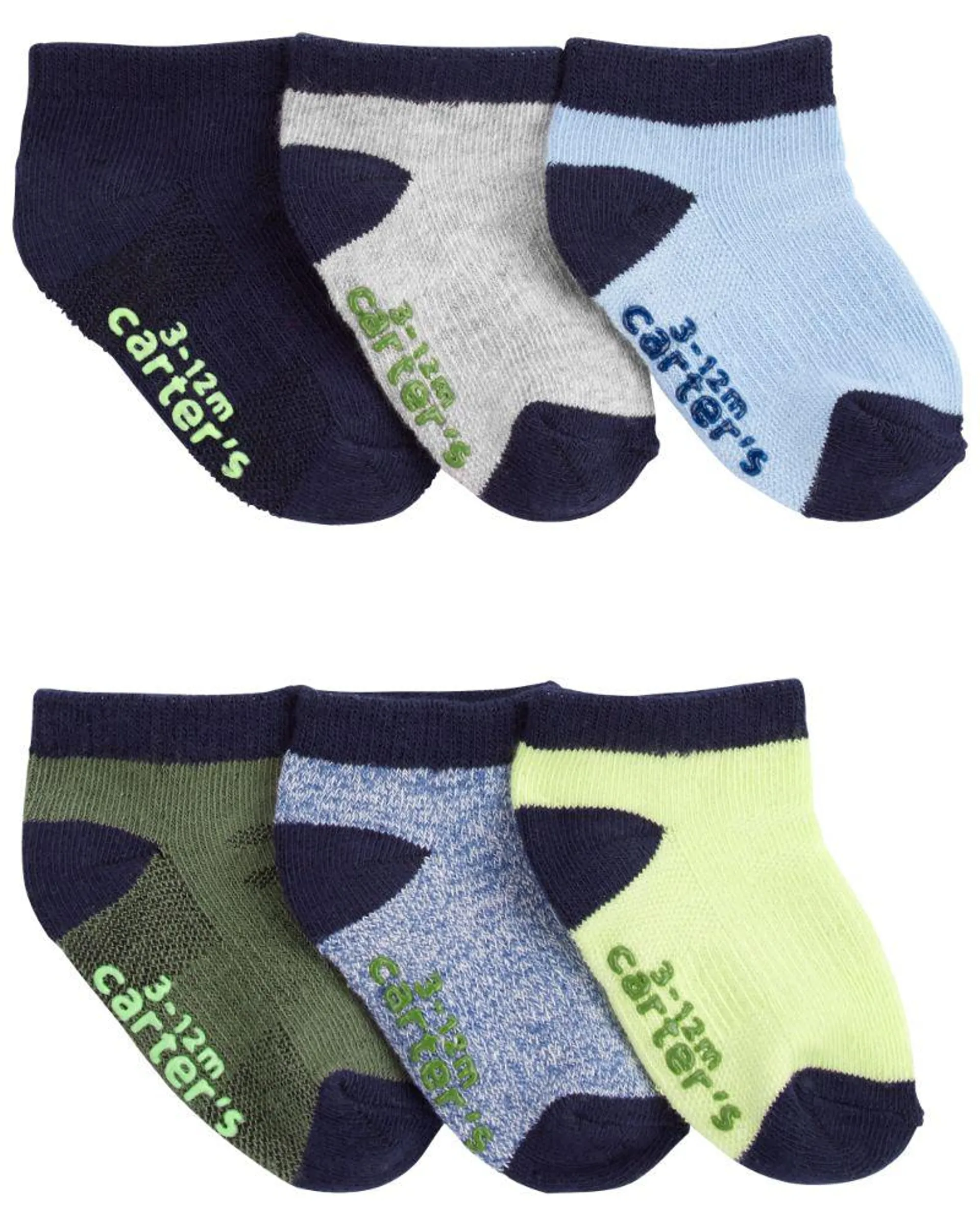 Paquete De 6 Pares De Calcetines Deportivos Carter's