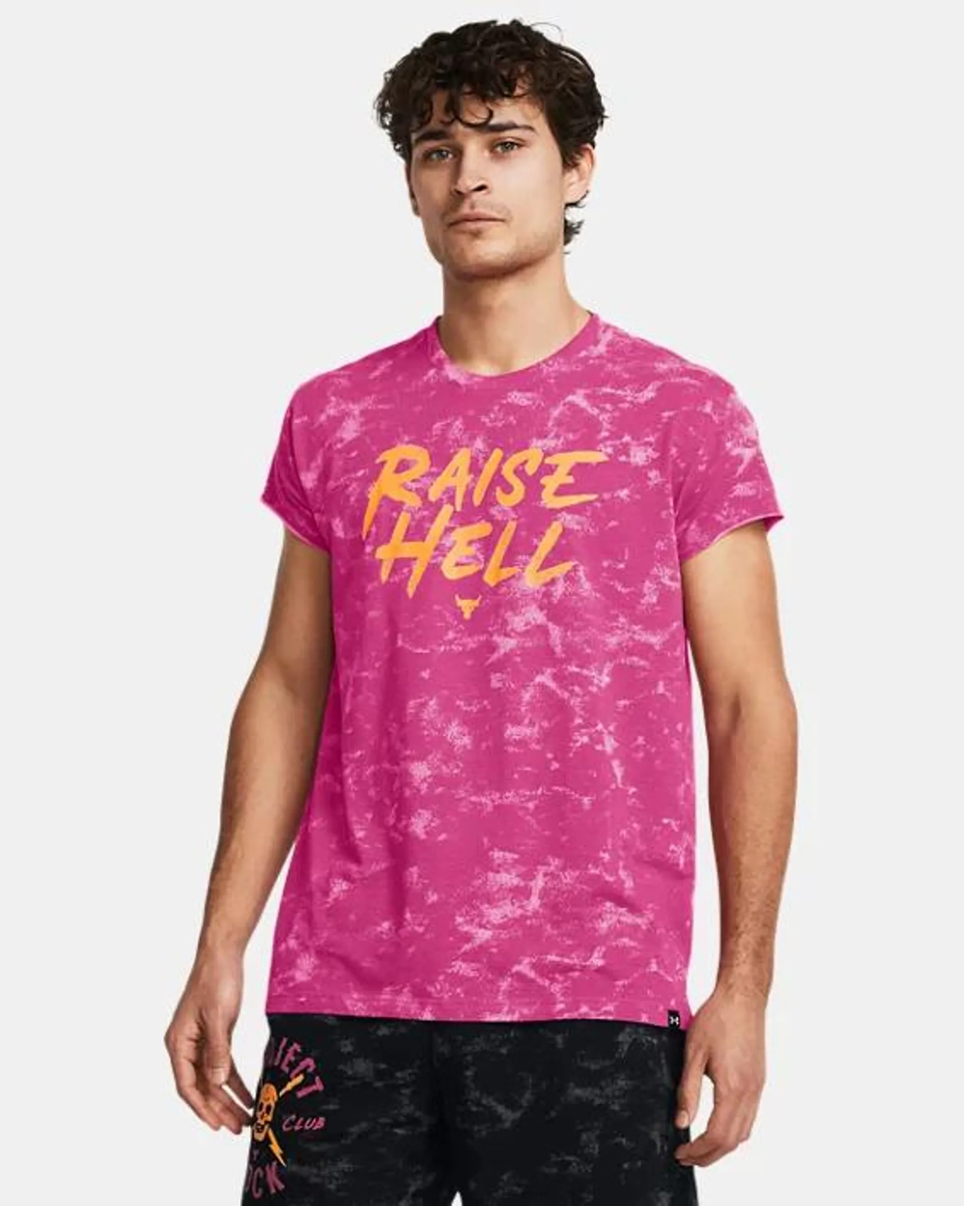 Playera manga larga Project Rock Raise Hell Cap para hombre