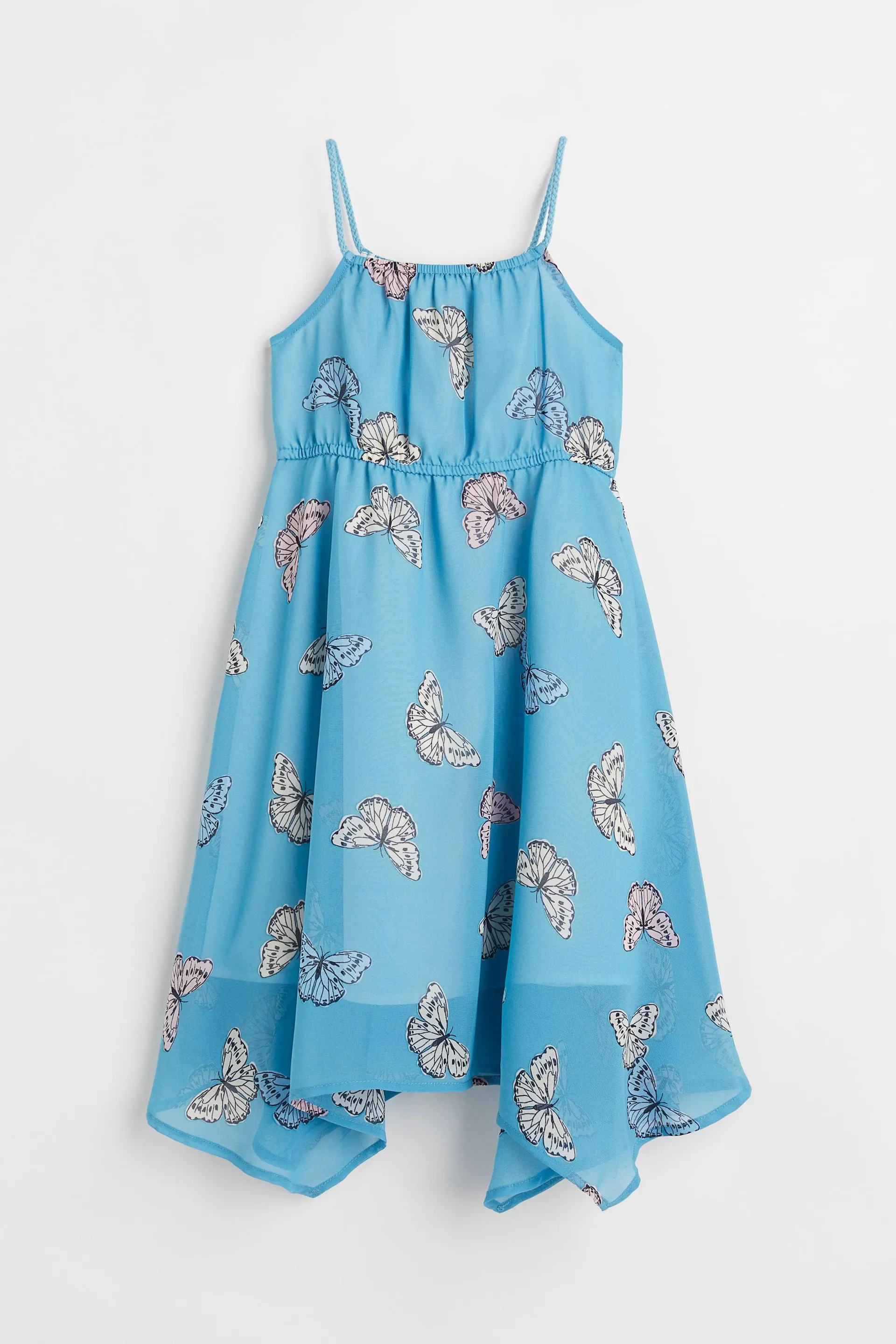 Vestido asimétrico de chifón