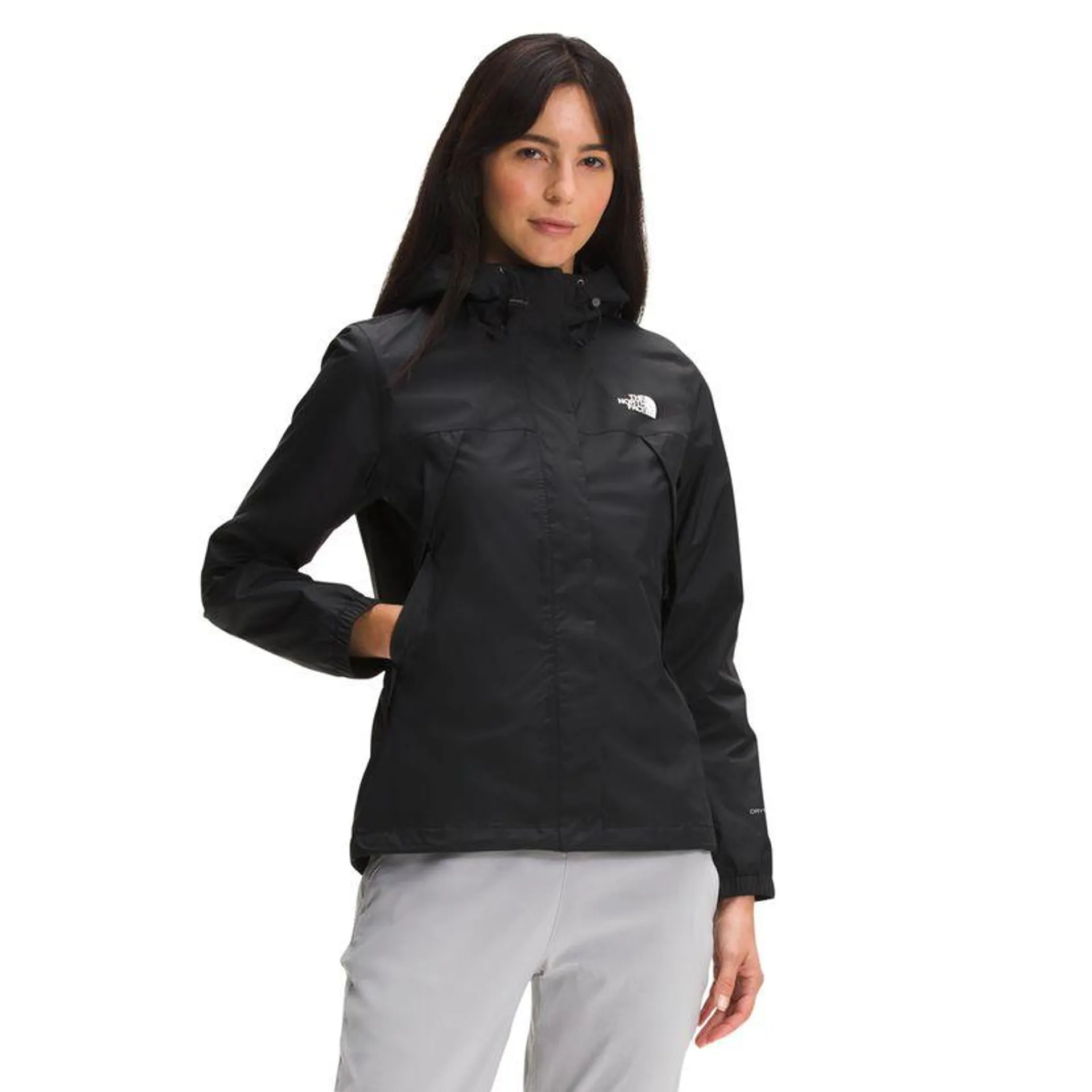 Chamarra Impermeable Antora Mujer, Negro