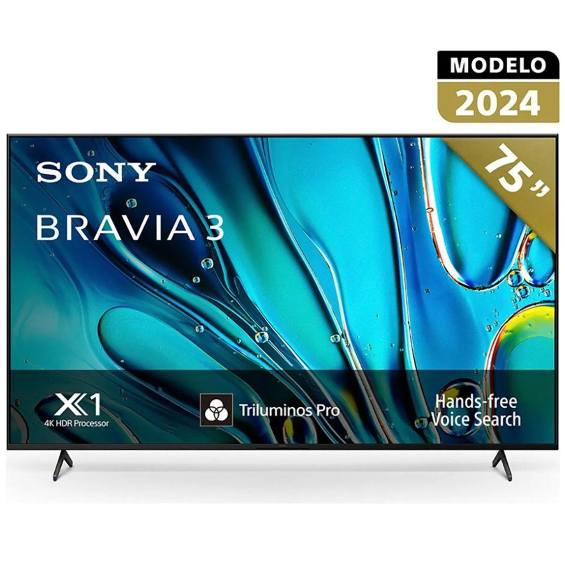 Pantalla Led Sony Bravia 3 75 Pulgadas 4K Hdr Google Tv K-75S30