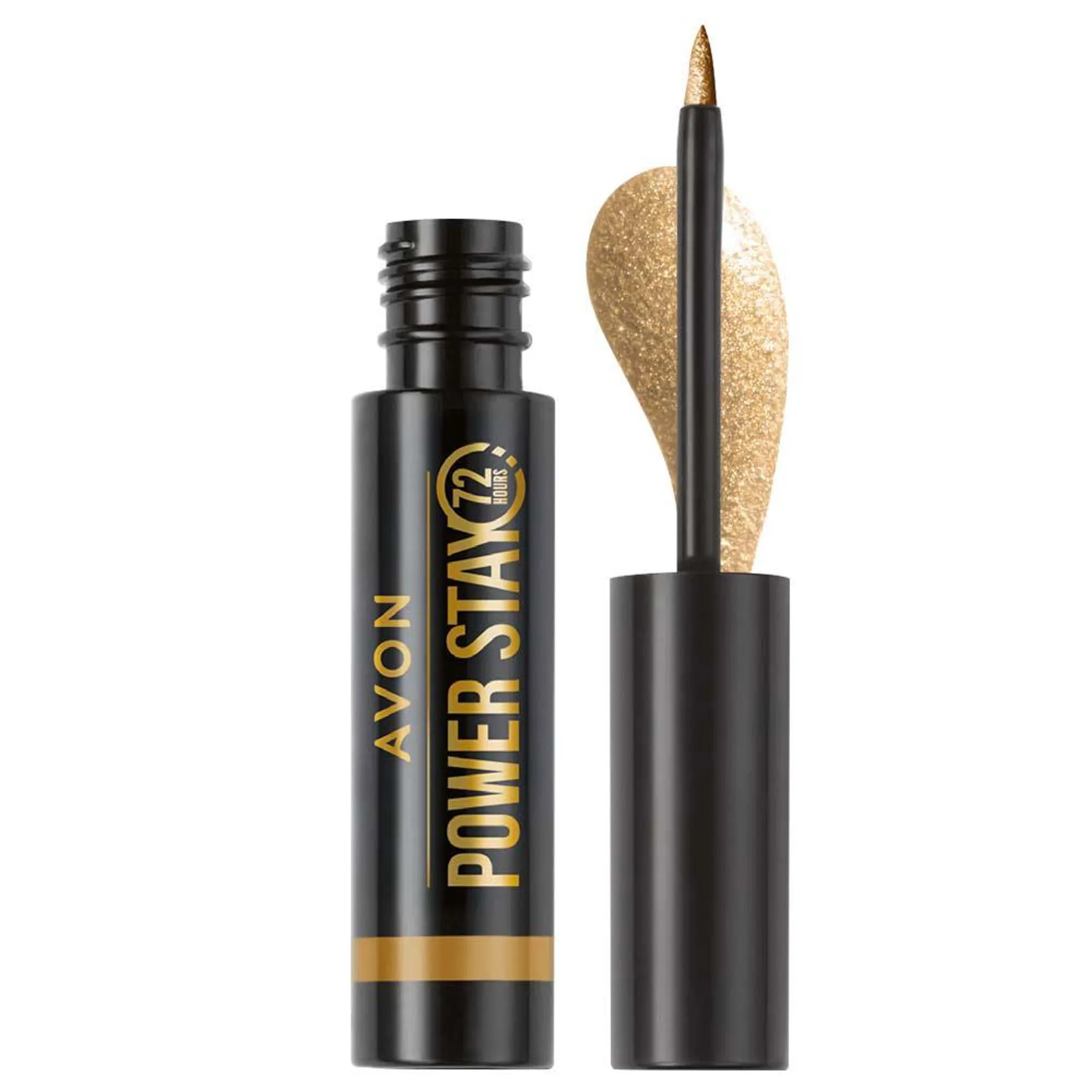 Delineador Líquido Larga Duración Para Ojos Metallic Gold | Avon Power Stay