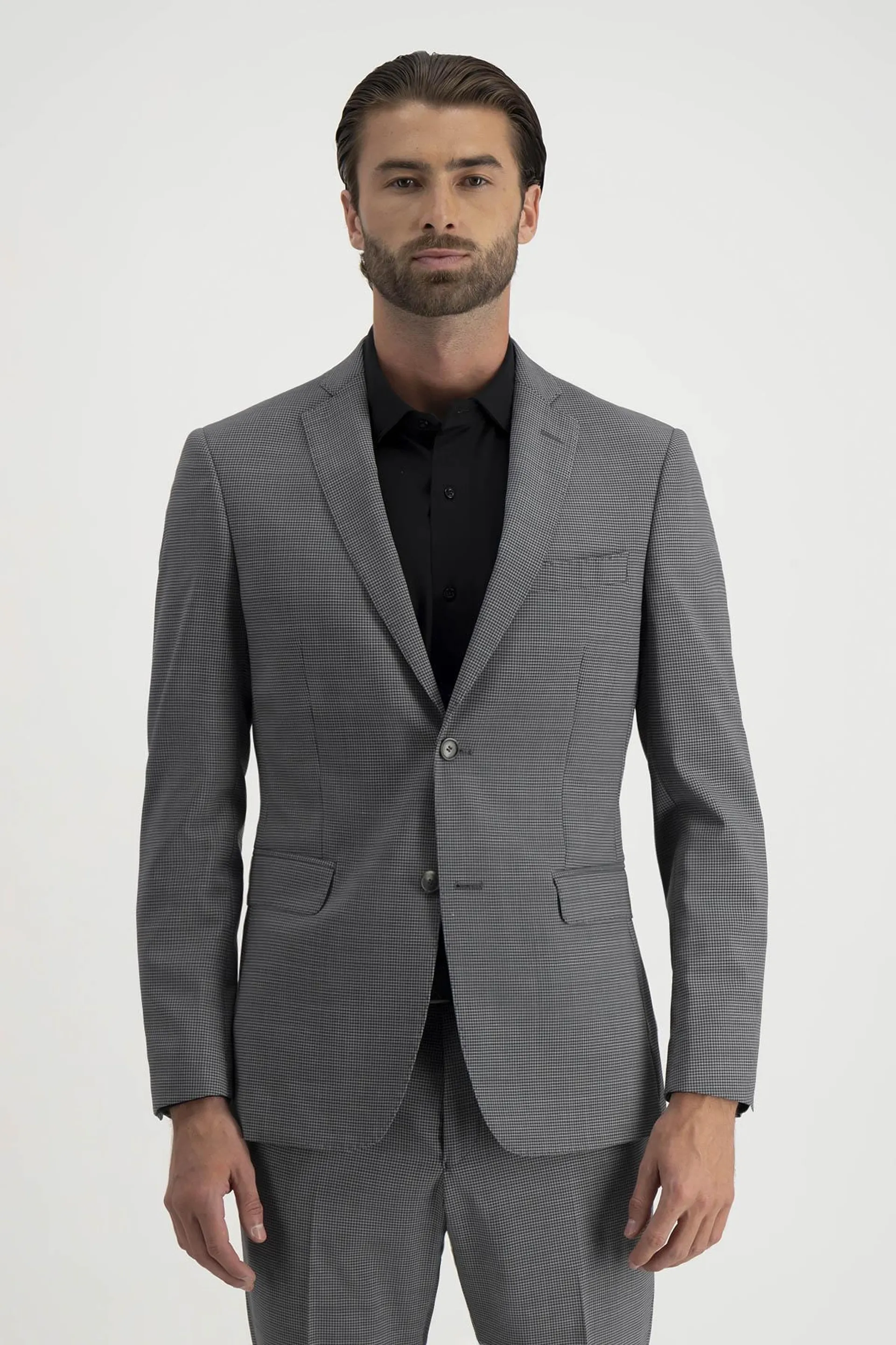 Traje Roberts Red Gris Acero Slim Fit