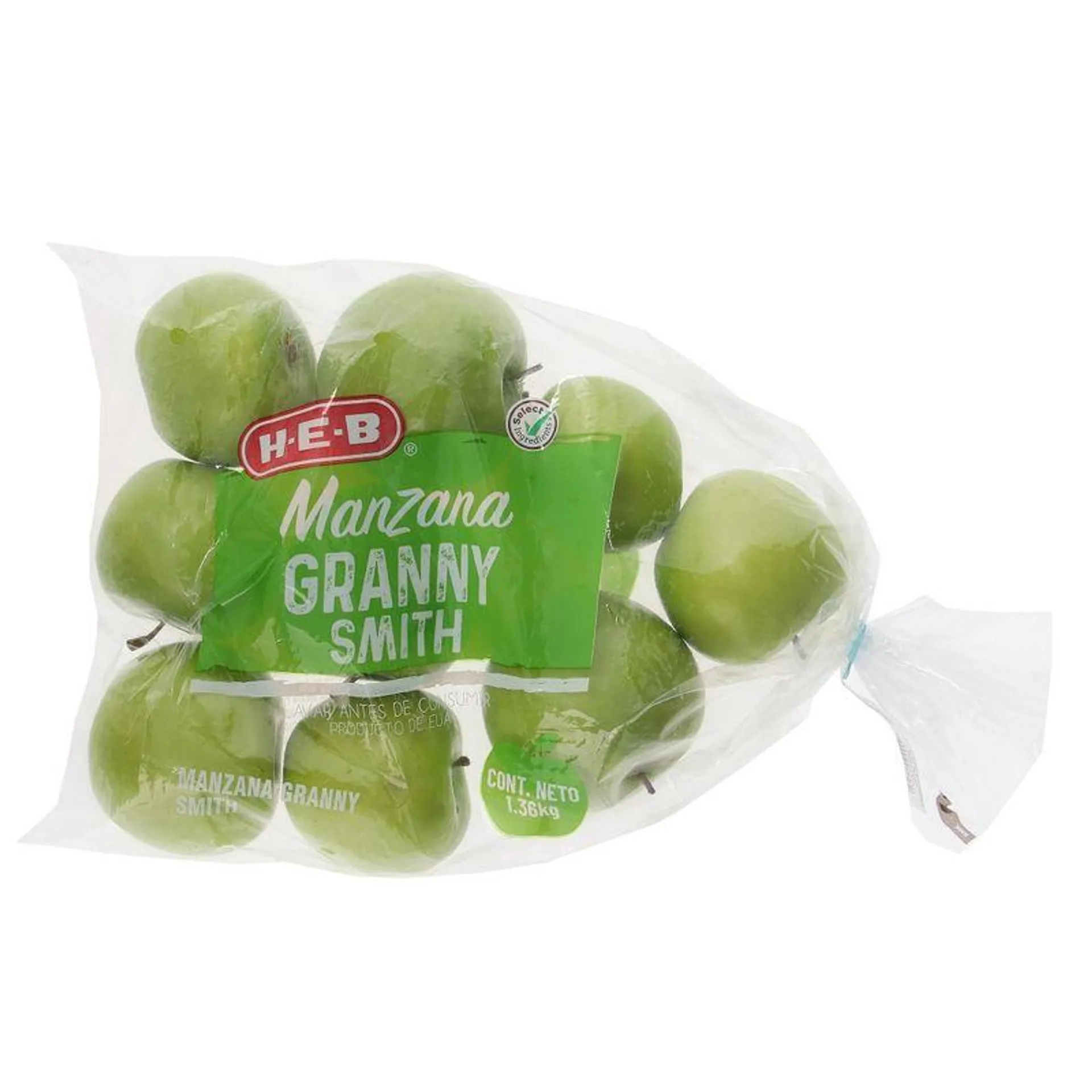 Manzana Granny Smith Imp en Bolsa 1.36 kg