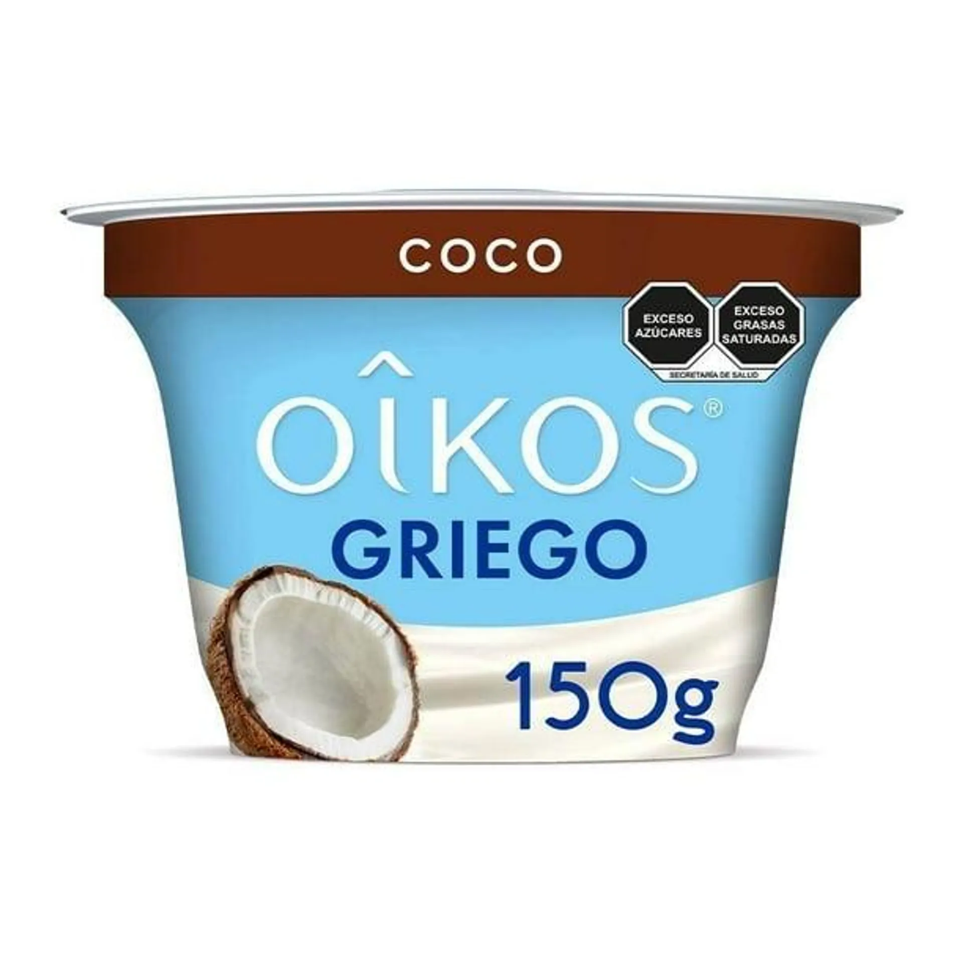 Yoghurt griego Oikos con coco rallado 150 g