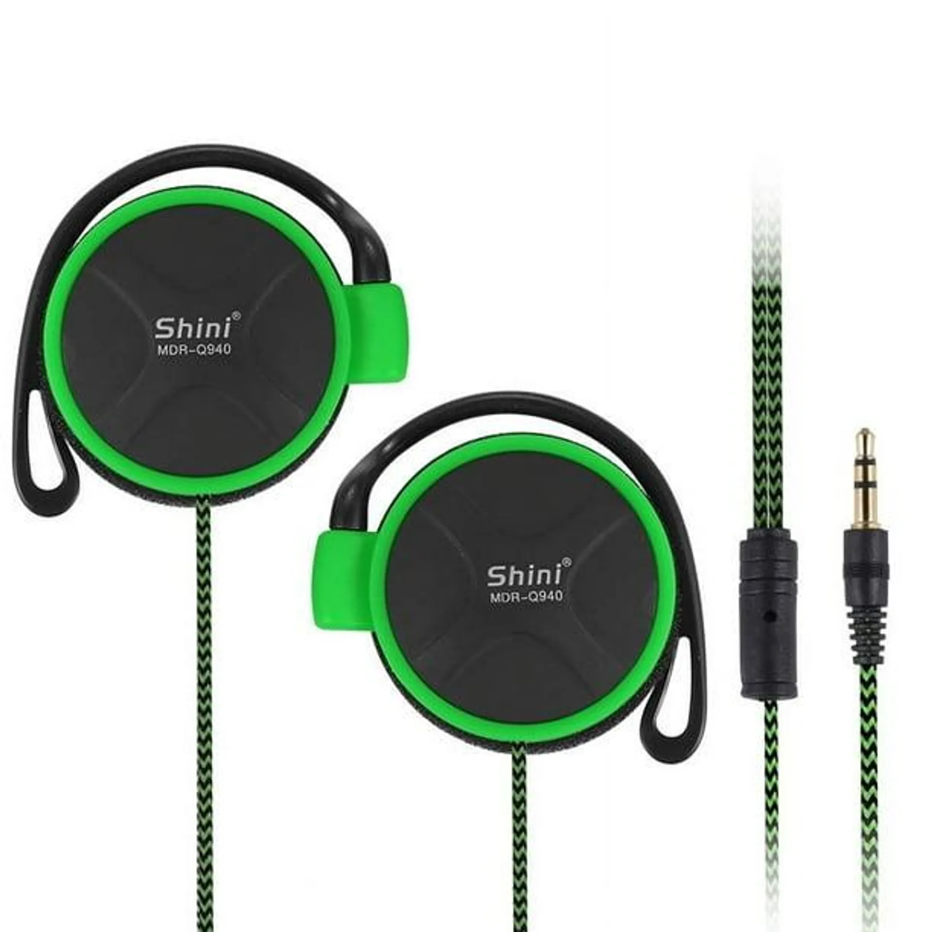 Auriculares supraurales con graves potentes, para MP3/MP4, portátiles, deportivos, de cable grueso