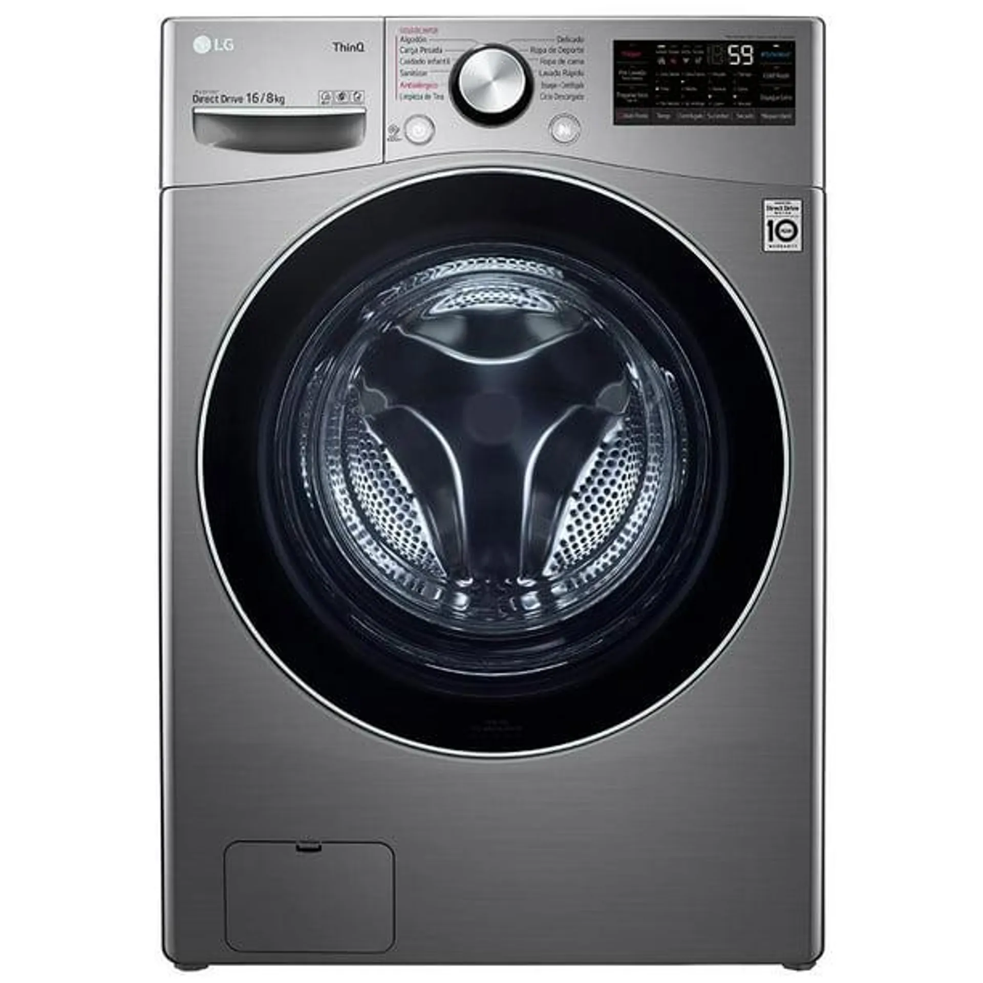 Lavasecadora LG 16 kg Silver