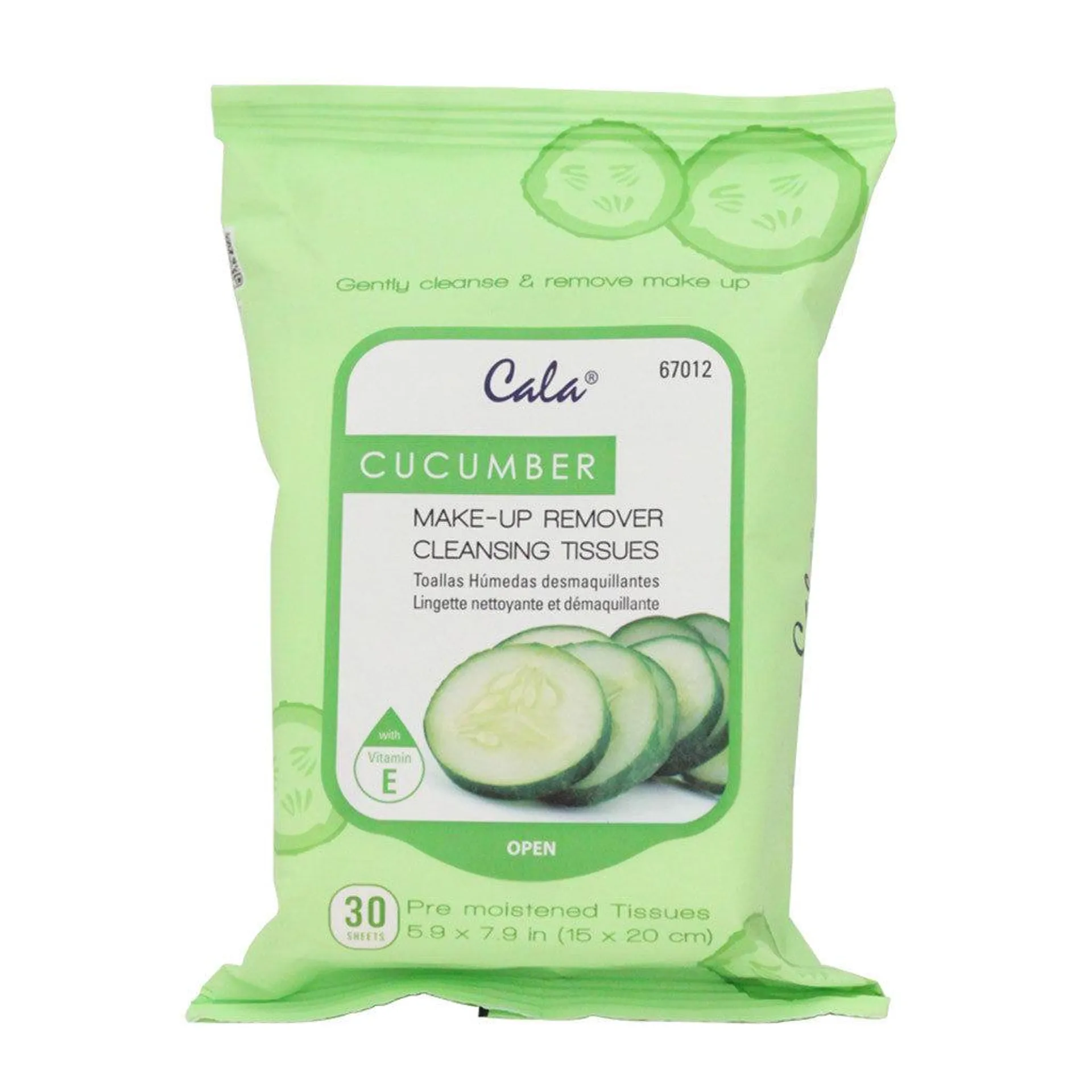 TOALLITAS DESMAQUILLANTES CON PEPINO - CALA