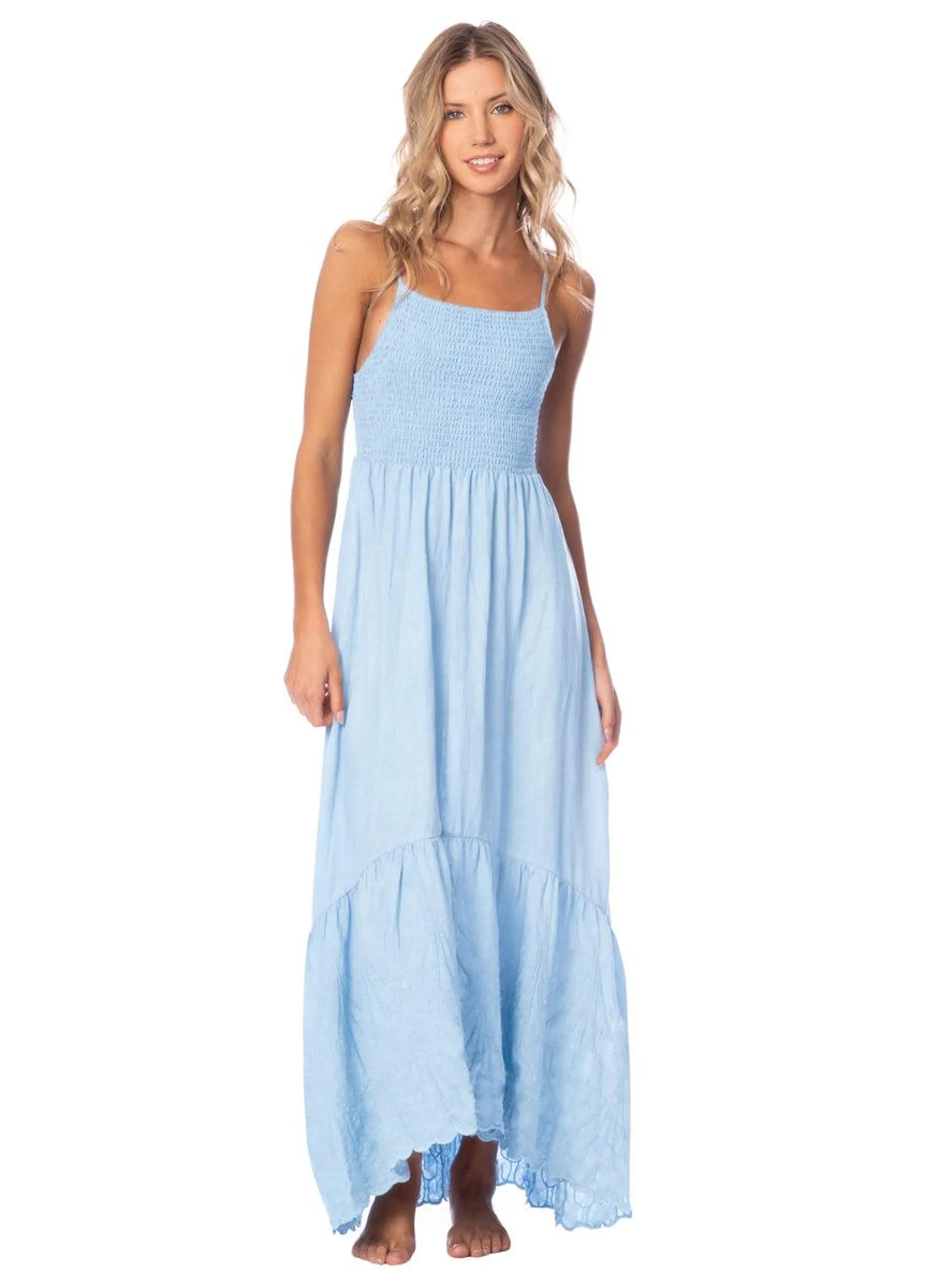 Stone Blue Isadora Long Dress