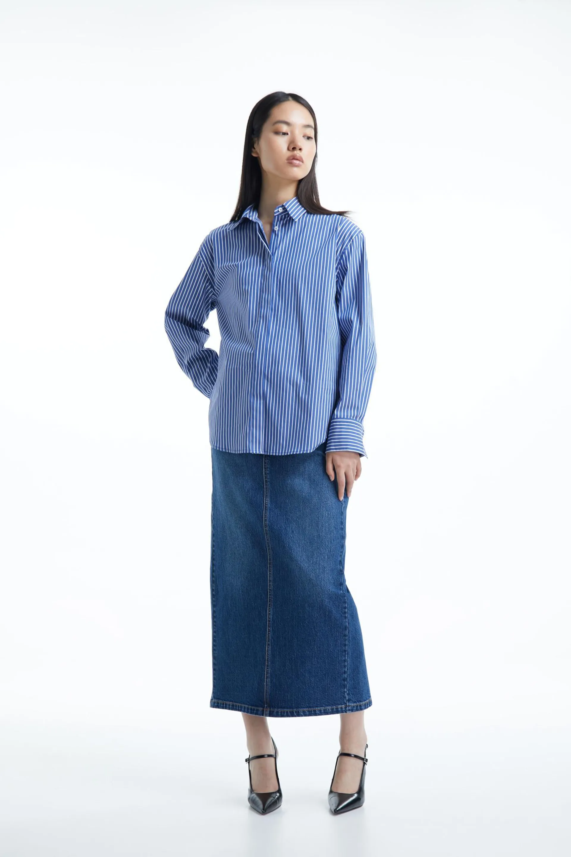 Camisa rayas popelín