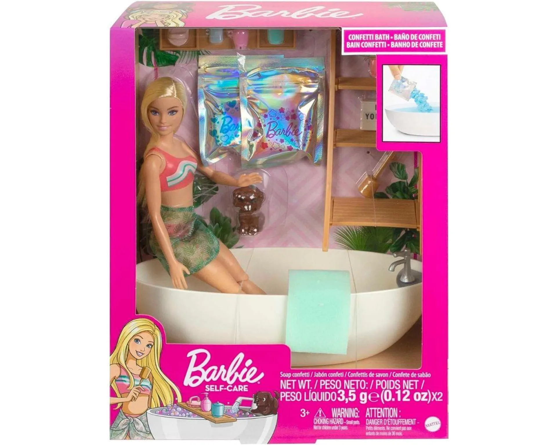 Barbie Fashion Juego Baño de Burbujas con Accesorios