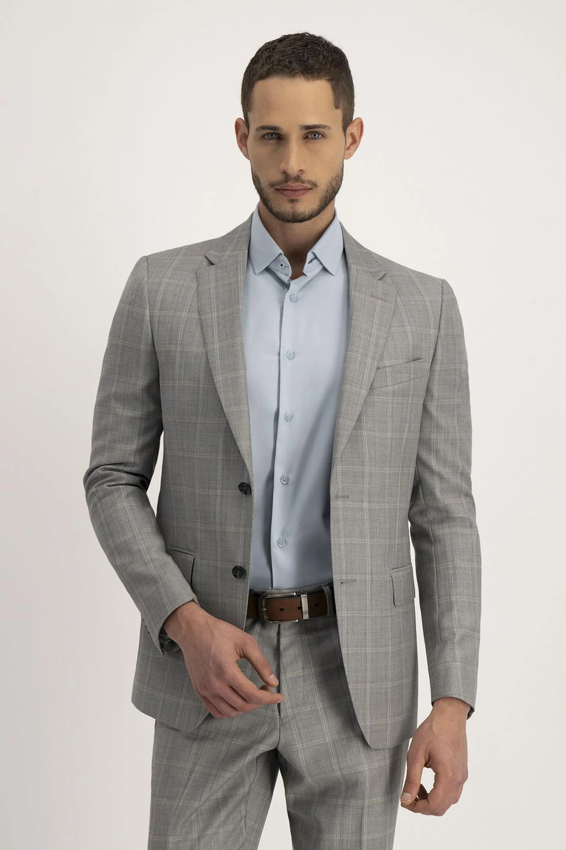 Traje Roberts Gris Acero Contemporary Fit