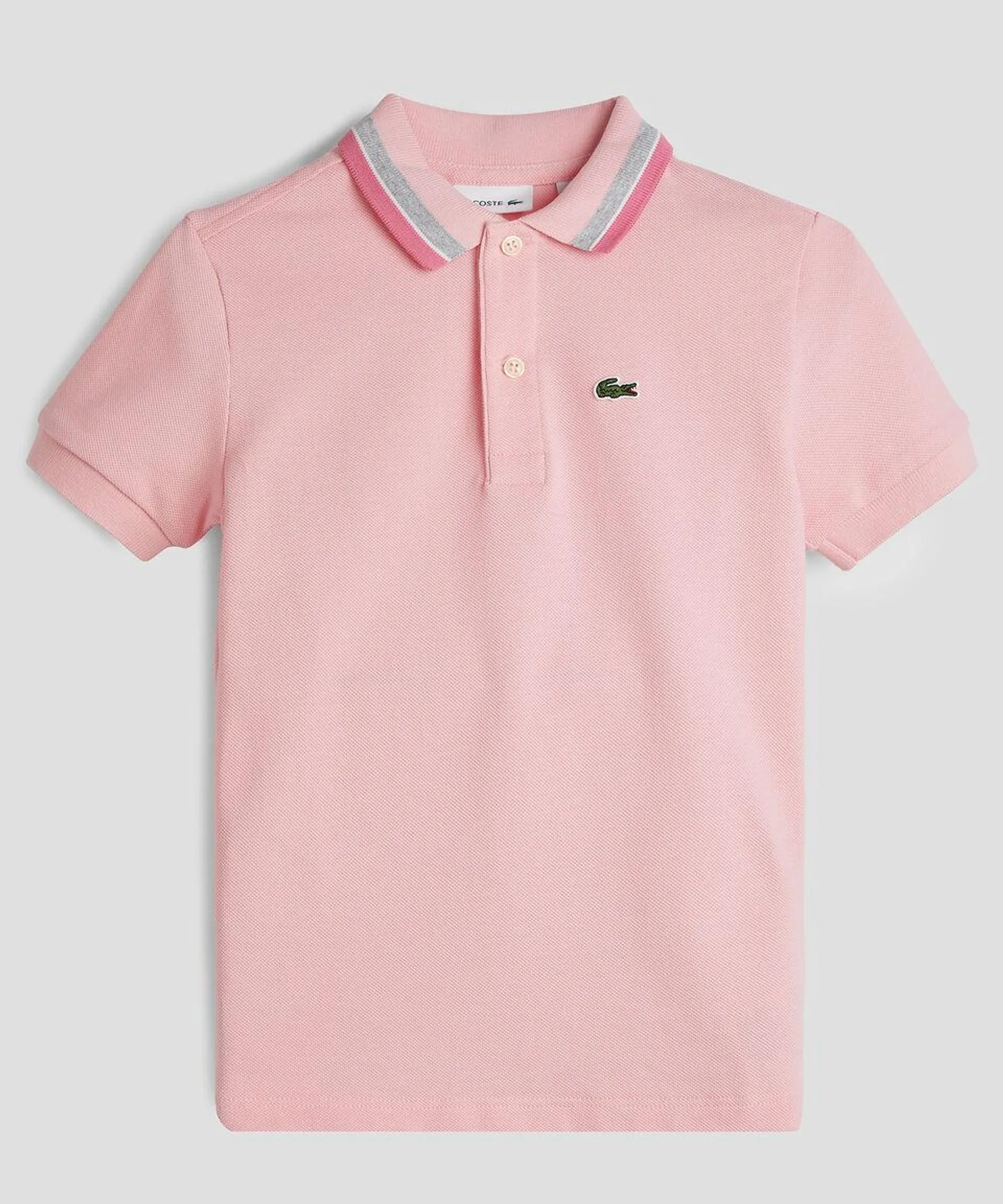 Playera tipo polo lisa con manga corta Niño