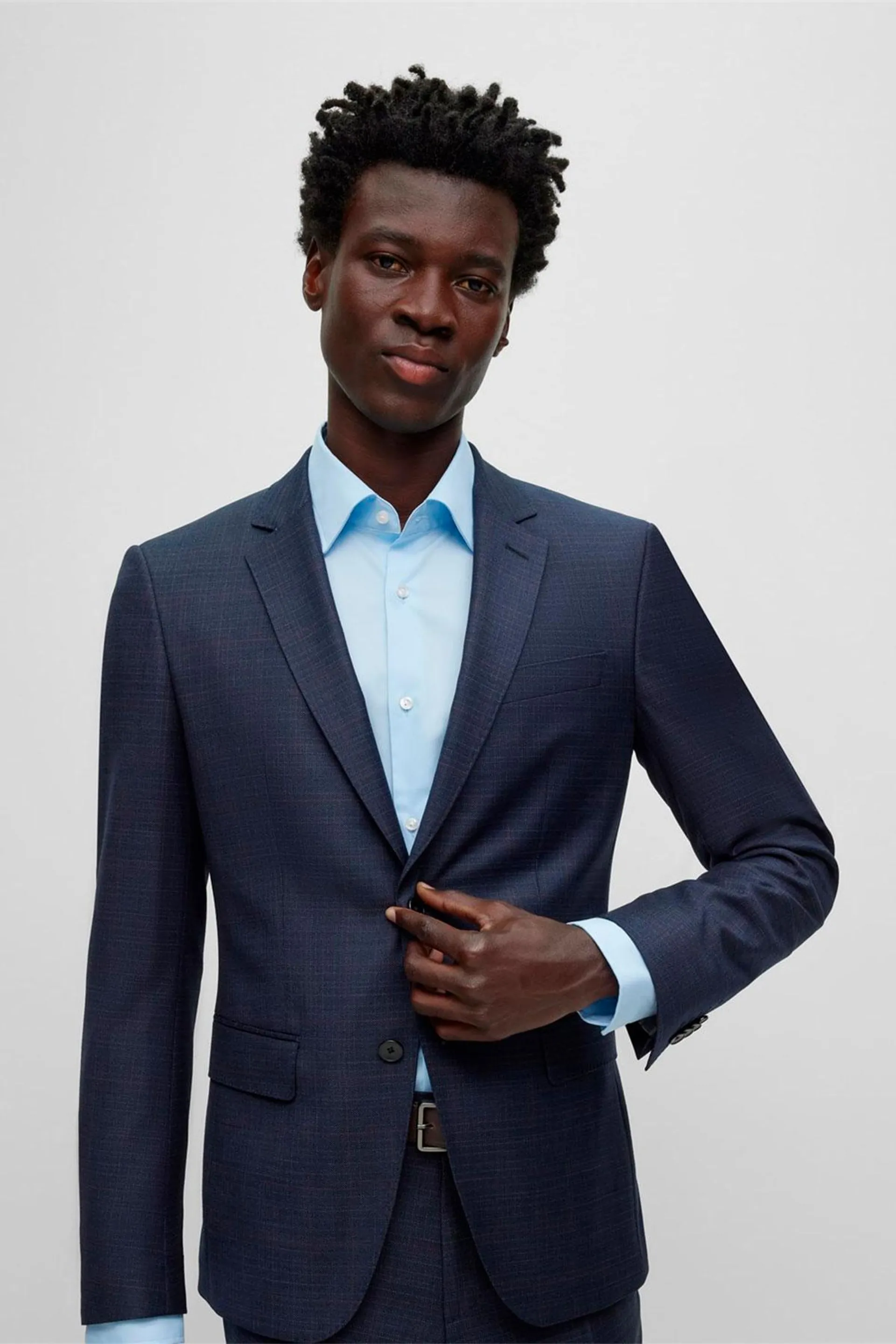 Traje Boss Azul Marino Slim Fit