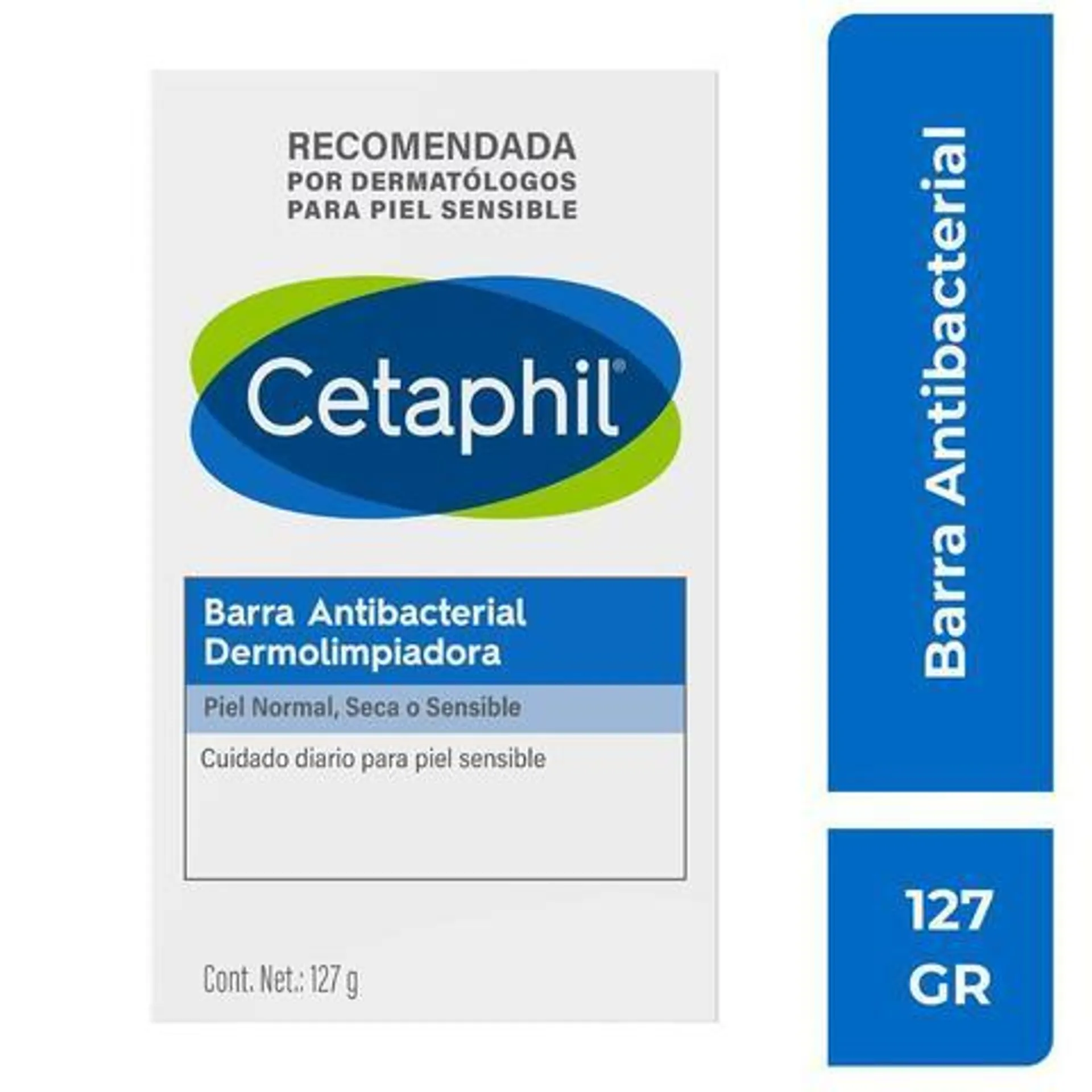 Cetaphil Barra Antibacterial Dermolimpiadora para Piel Normal y Sensible