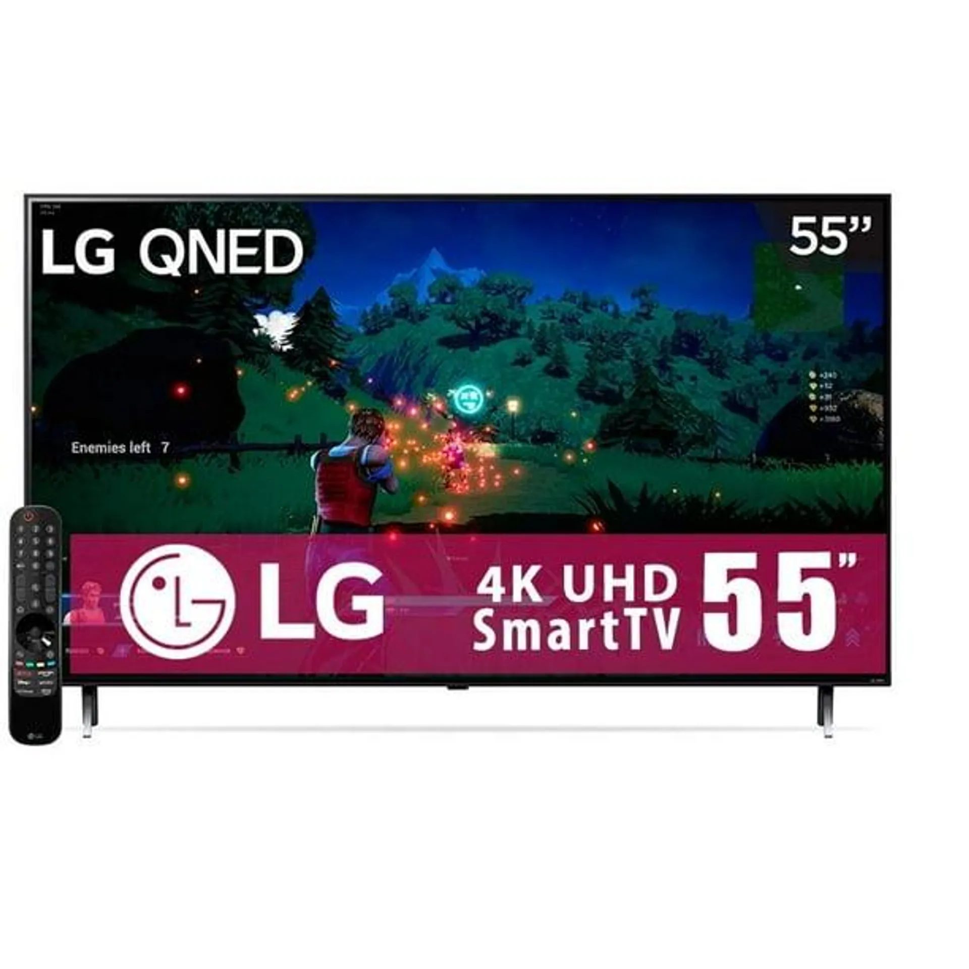 TV LG 55 Pulgadas 4K Ultra HD Smart TV QNED 55QNED80SRA