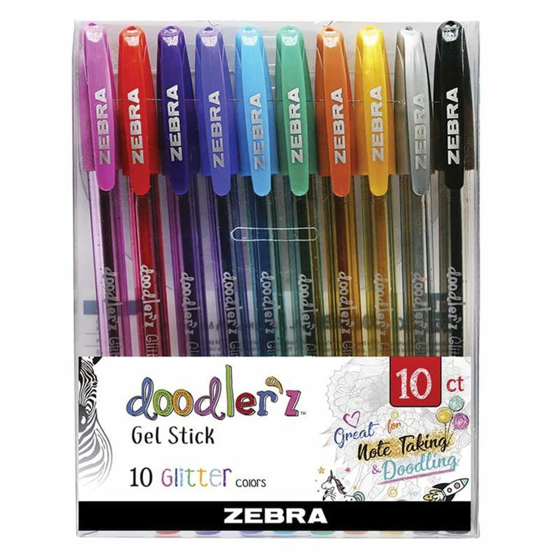 Bolígrafo Gel Stick Colores Surtidos Estuche con 10 Zebra