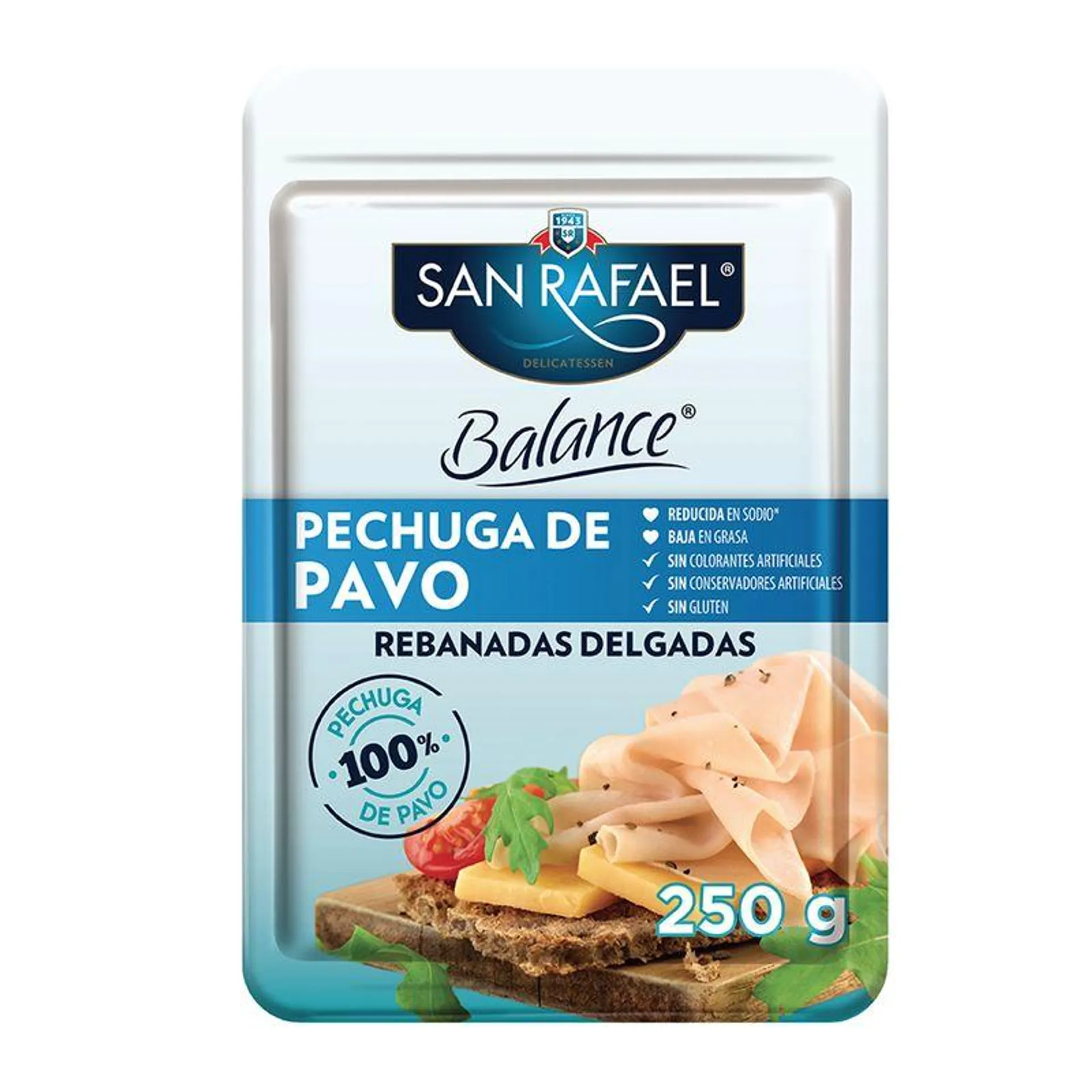 Pechuga de Pavo San Rafael Balance Rebanadas Delgadas 250g